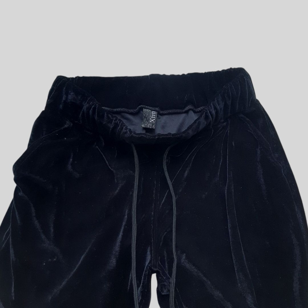 14th Addiction × If Six Was Nine × Le Grande Bleu (L.G.B.) Xfrm "transform" drawstring velour sweatpant Size US 31 - 4 Thumbnail