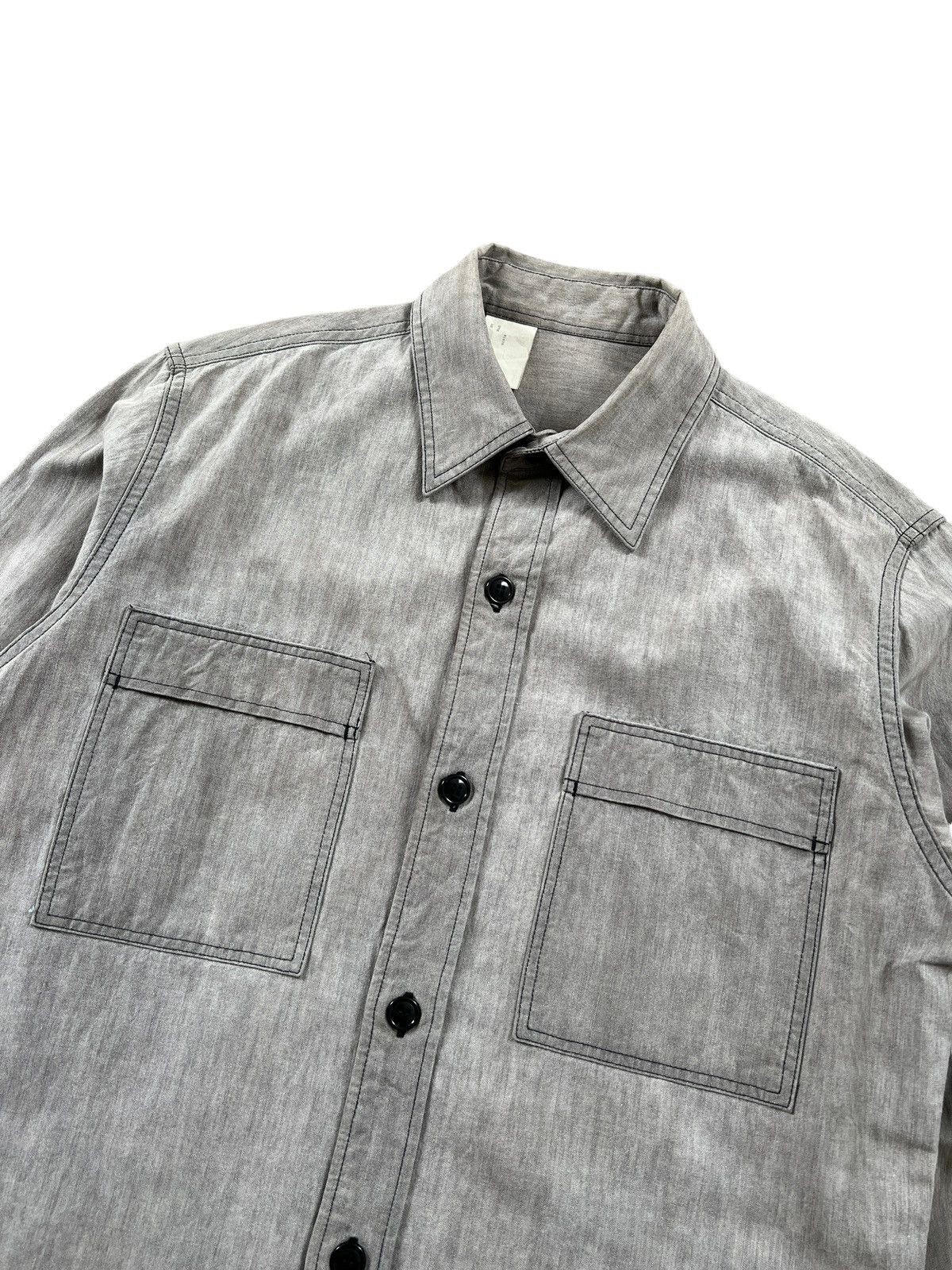 N.Hoolywood N. Hoolywood Sleeve Pocket Button Up Shirt Size US M / EU 48-50 / 2 - 4 Thumbnail