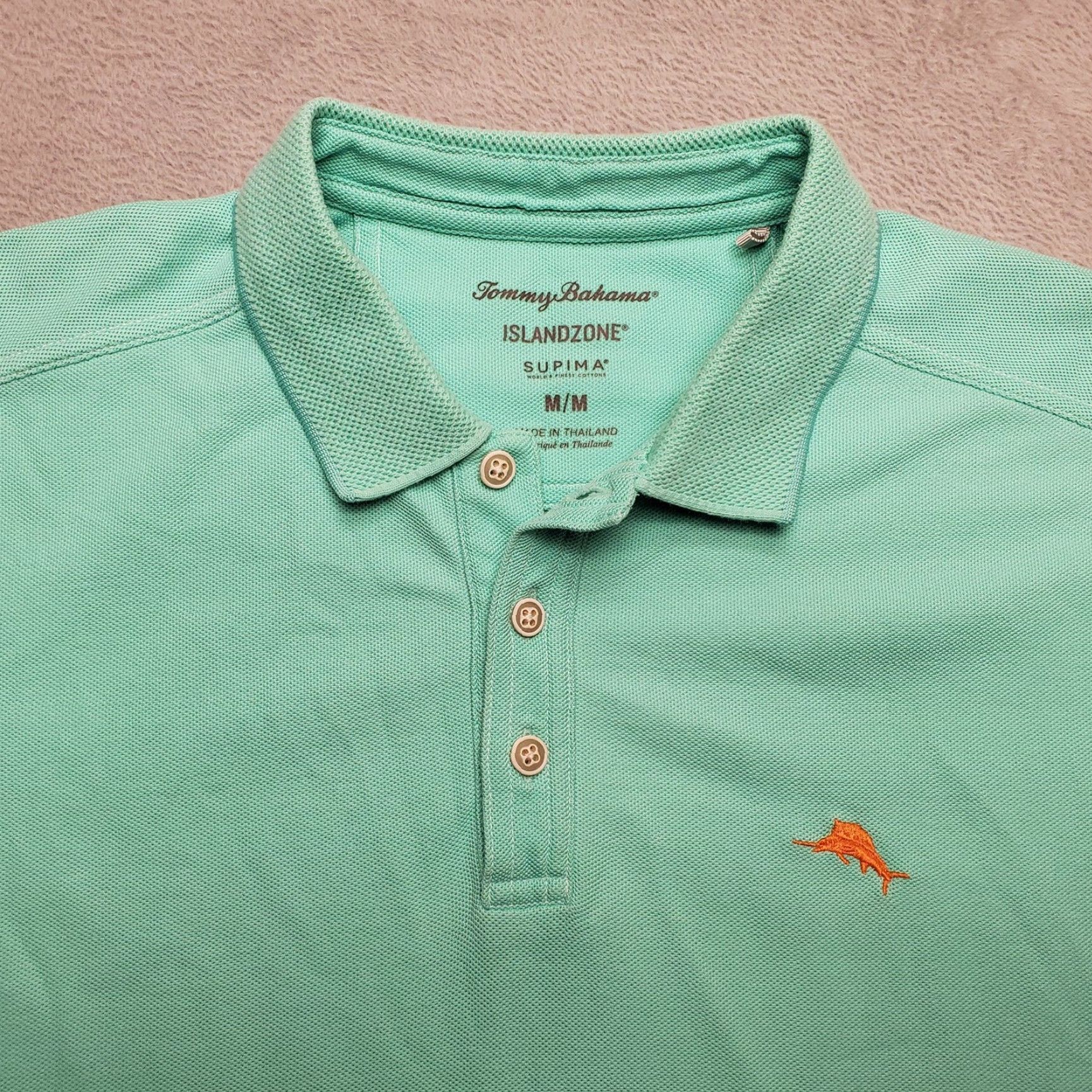 Tommy Bahama Tommy Bahama Shirt Mens 3XL Polo Green Island Zone Supima Cotton Blend Golf Short Sleeve Embroidered Logo Casual Button Size US XXL / EU 58 / 5 - 2 Thumbnail