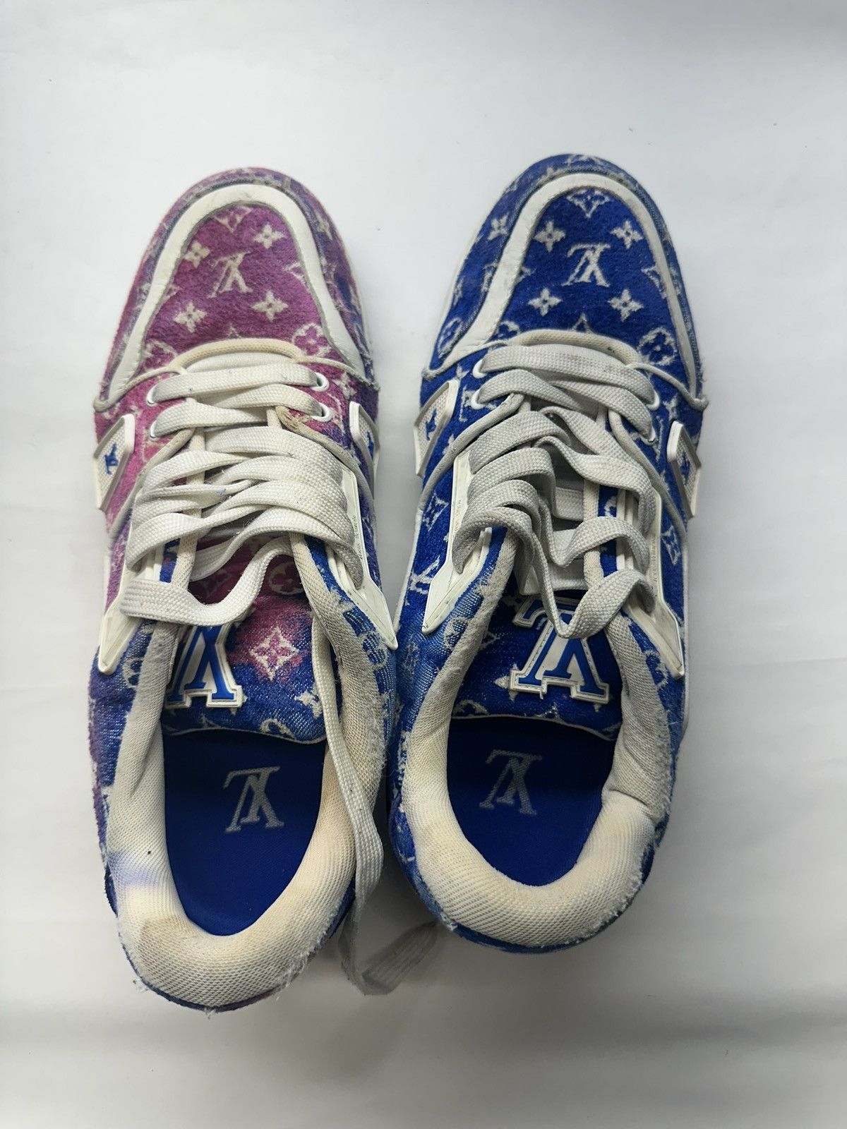 Louis Vuitton Louis Vuitton Trainer Sneakers Blue-Pink Monogram Size 9.5 Size US 9.5 / EU 42-43 - 1 Thumbnail