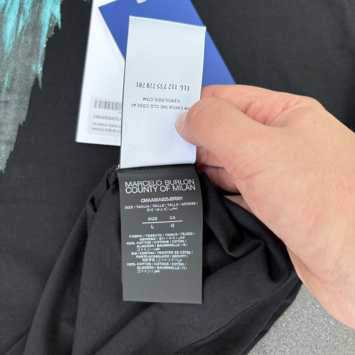 Marcelo Burlon Marcelo Burlon County of Milan Icon Wings basic t-shirt Size US L / EU 52-54 / 3 - 8 Thumbnail