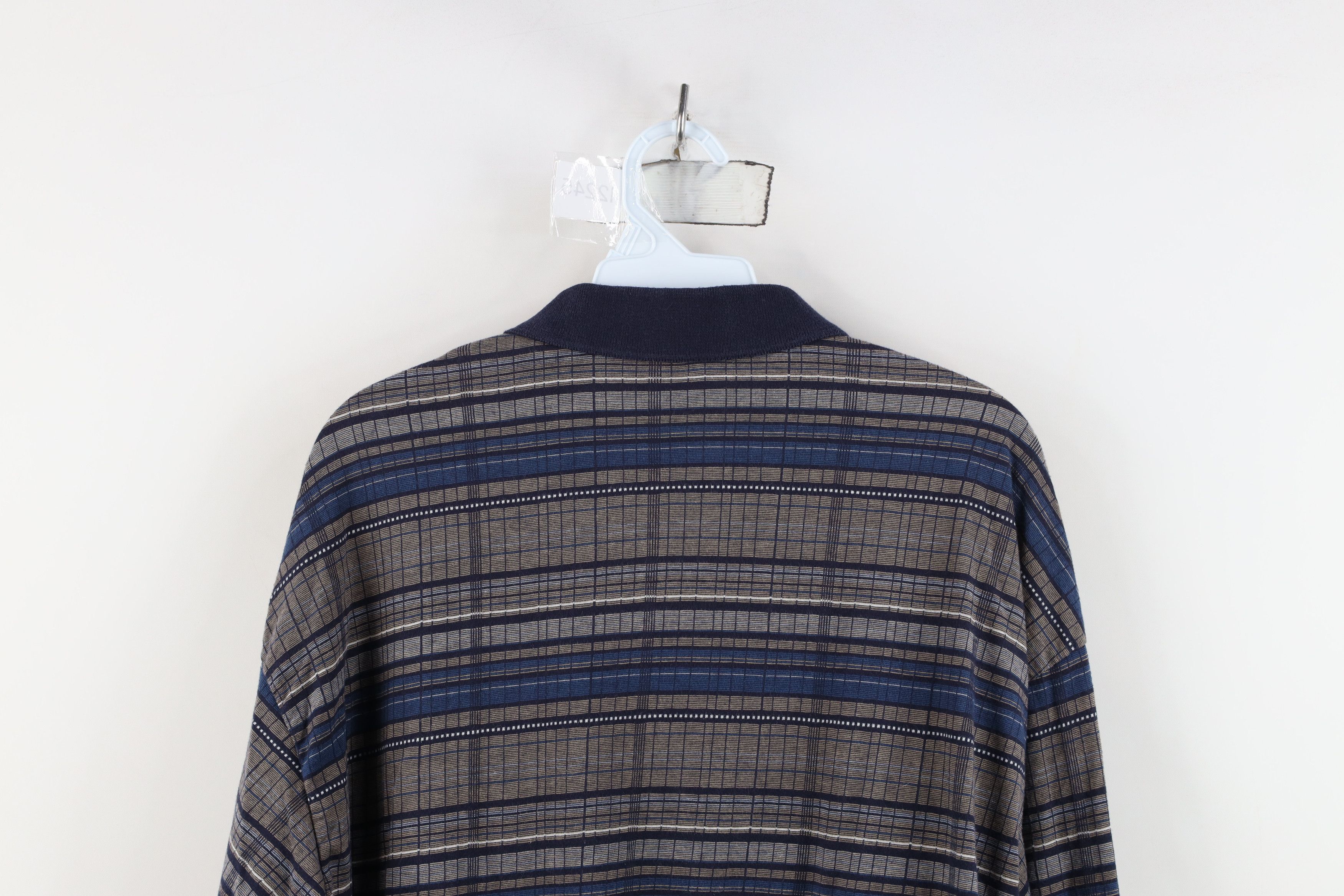 Vintage Vintage 90s Streetwear Knit Pullover Long Sleeve Polo Shirt Size US XL / EU 56 / 4 - 11 Thumbnail