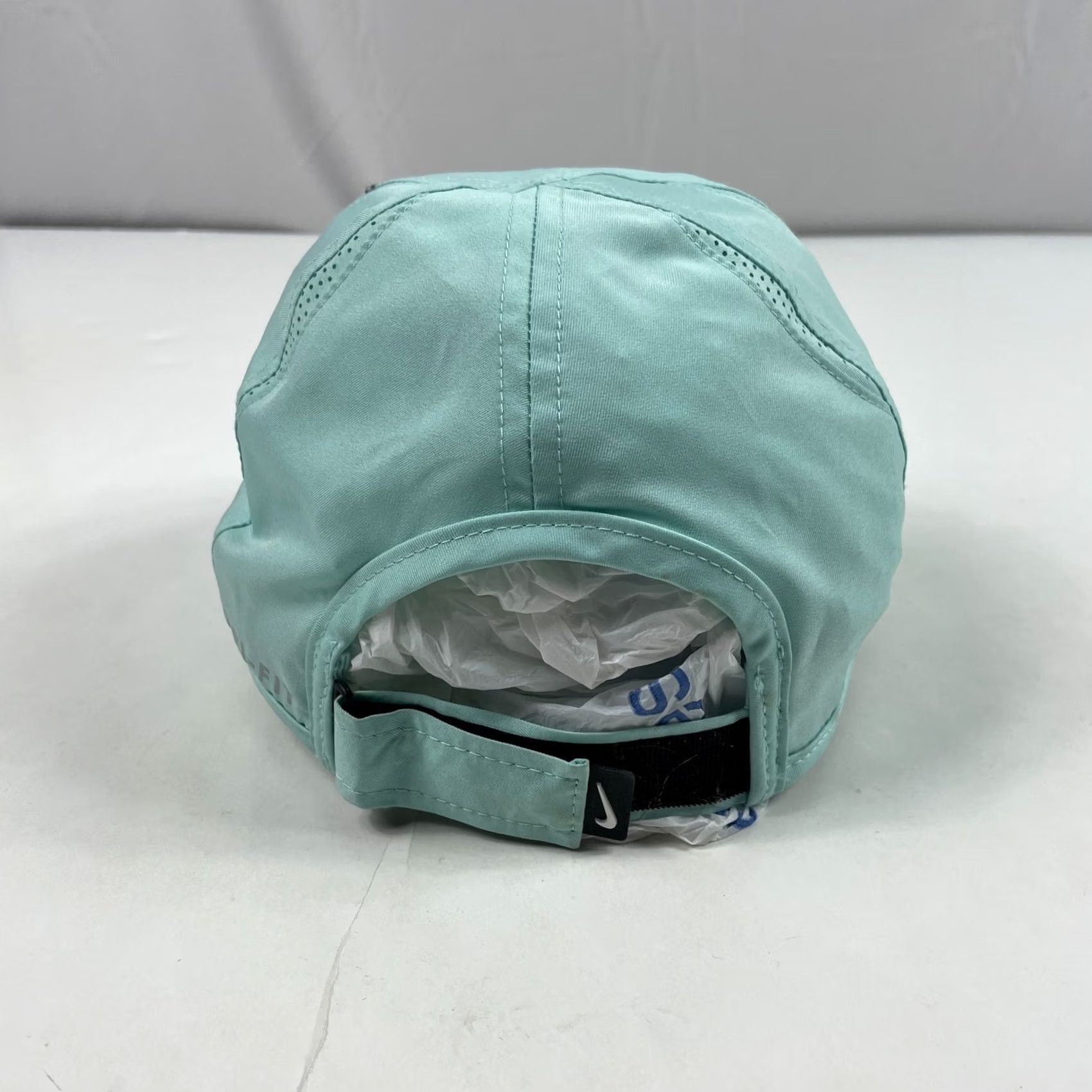 Nike Nike Mens Hat Cap Strap Back Blue Featherlight Dri Fit Running Golfing Swoosh Size ONE SIZE - 4 Thumbnail