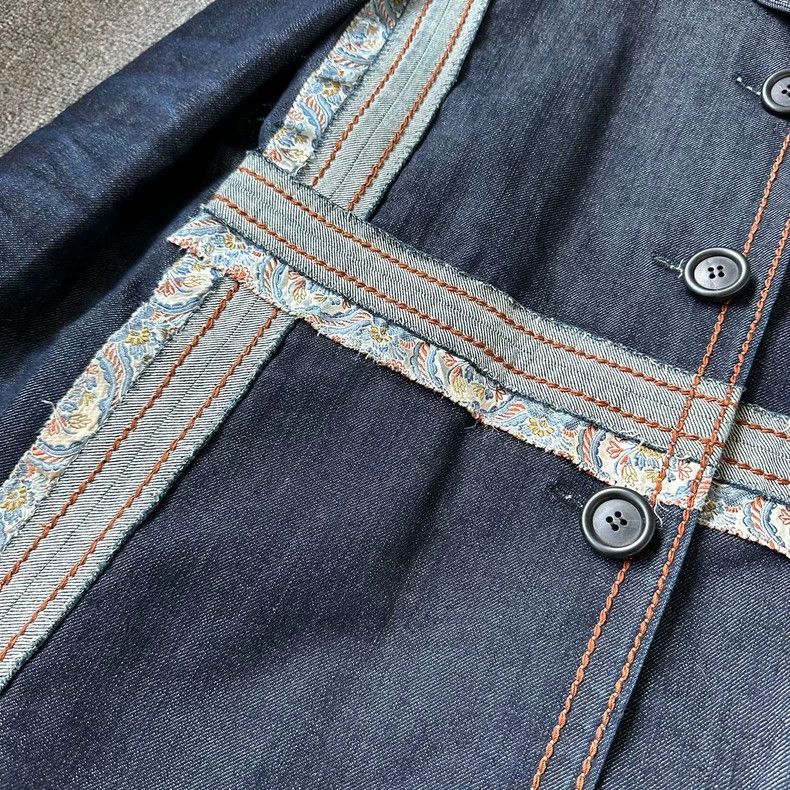 Prada Prada Coat, denim, high public price 2502-Nextarrow Size US XS / EU 42 / 0 - 4 Thumbnail