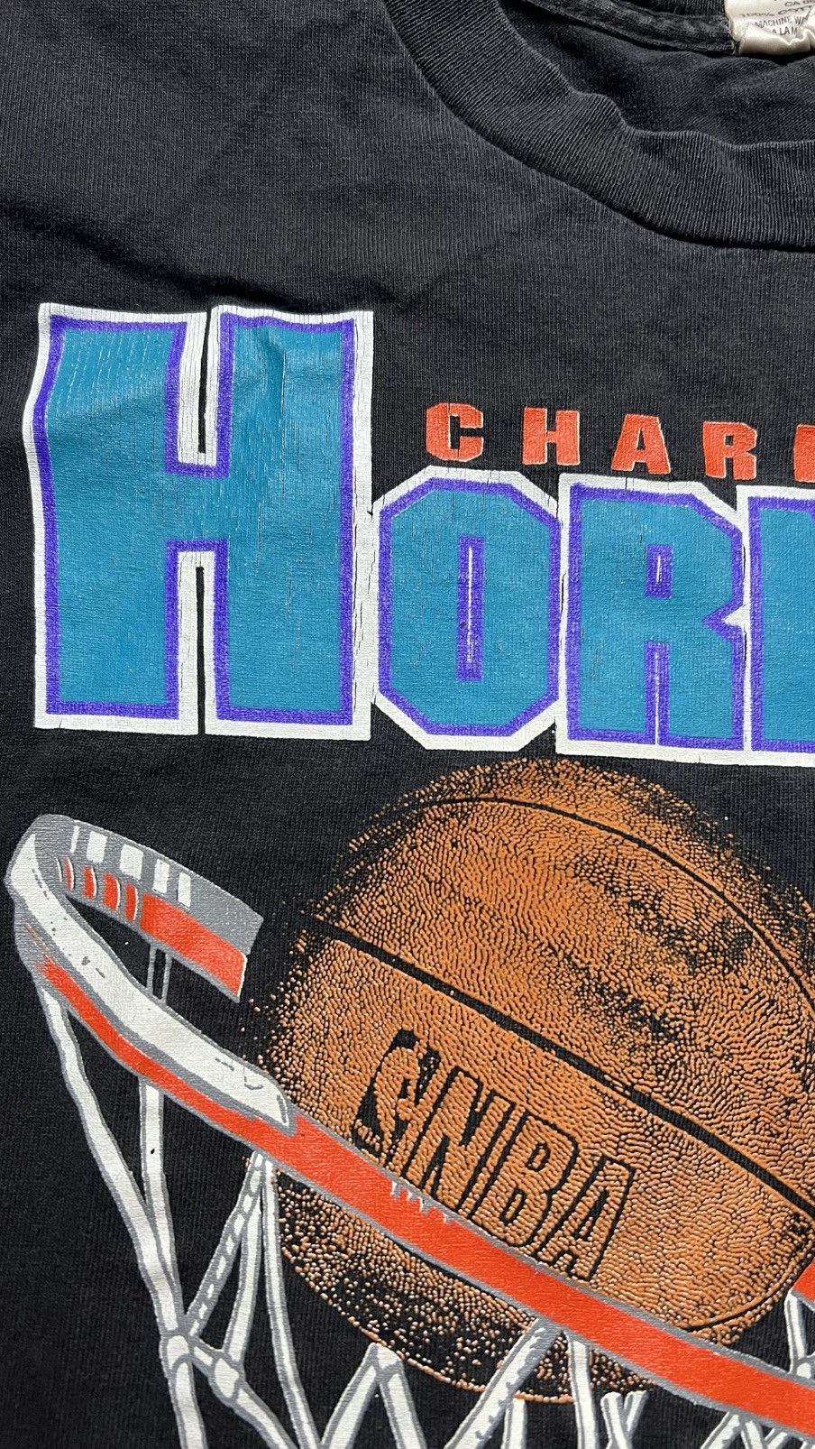 Other 1995 Charlotte Hornets NBA overprinted tee my favorite team Size US L / EU 52-54 / 3 - 7 Thumbnail