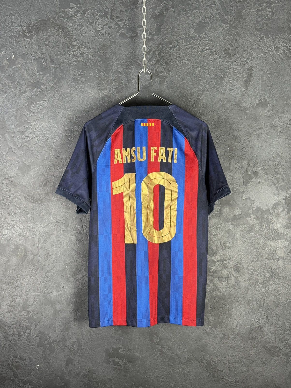 Nike Nike Barcelona Ansu Fati #10 Home Soccer Jersey 2022 Size US L / EU 52-54 / 3 - 6 Thumbnail