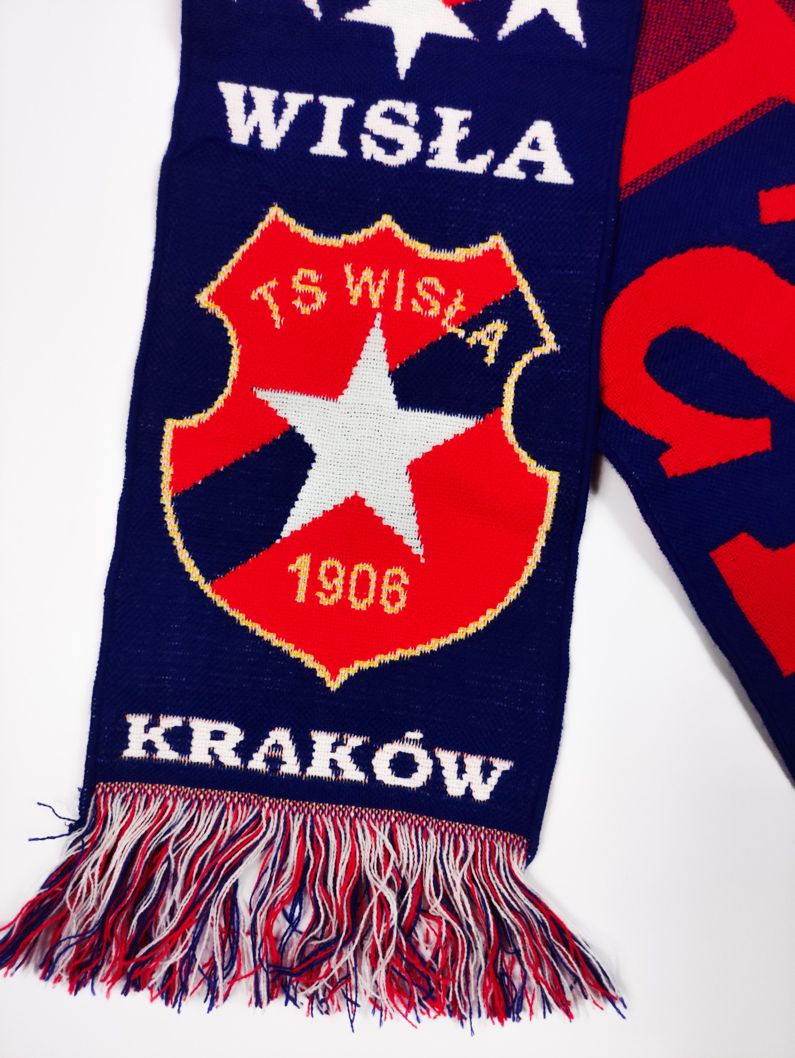 Other TS Wisla Krakow Ultras Hooligans Scarf Schal Vintage Cracow Size ONE SIZE - 4 Thumbnail