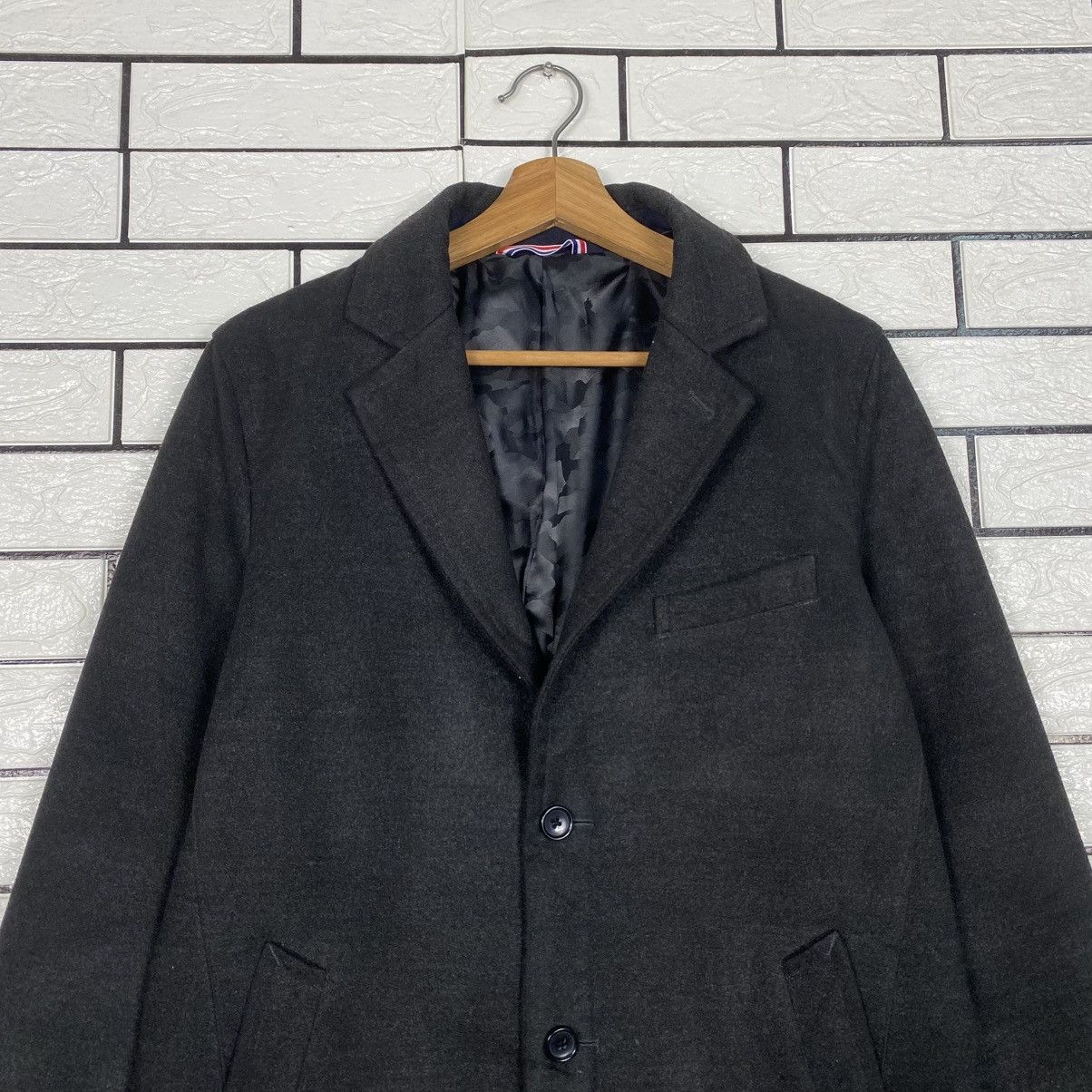 Japanese Brand Wool Long Jacket Overcoat Beams Heart Issey Miyake Size US M / EU 48-50 / 2 - 4 Thumbnail