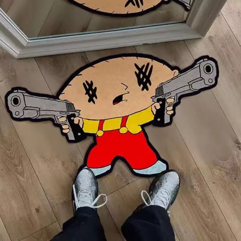 Japanese Brand Cartoon Pistol Rug Carpet size 40 X 60 cm Size ONE SIZE - 1 Thumbnail