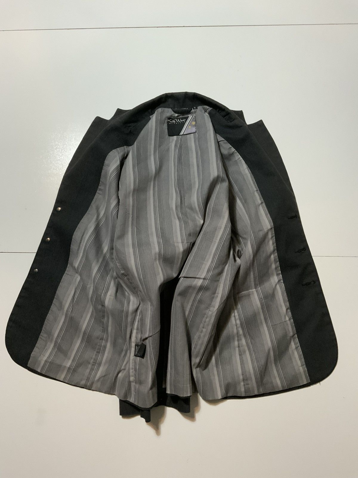 Vintage Vintage Y2K Kikwear California Striped Steampunk Jacket Size US S / EU 44-46 / 1 - 3 Thumbnail