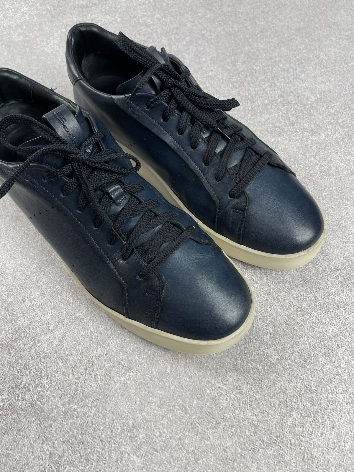 Santoni Santoni Navy Blue Sneakers Men’s Shoes Size US 10.5 Size US 10.5 / EU 43-44 - 5 Thumbnail