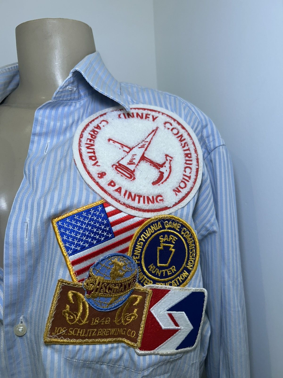 Vintage Vintage Scattered Patch WorkShirt Size US L / EU 52-54 / 3 - 1 Thumbnail