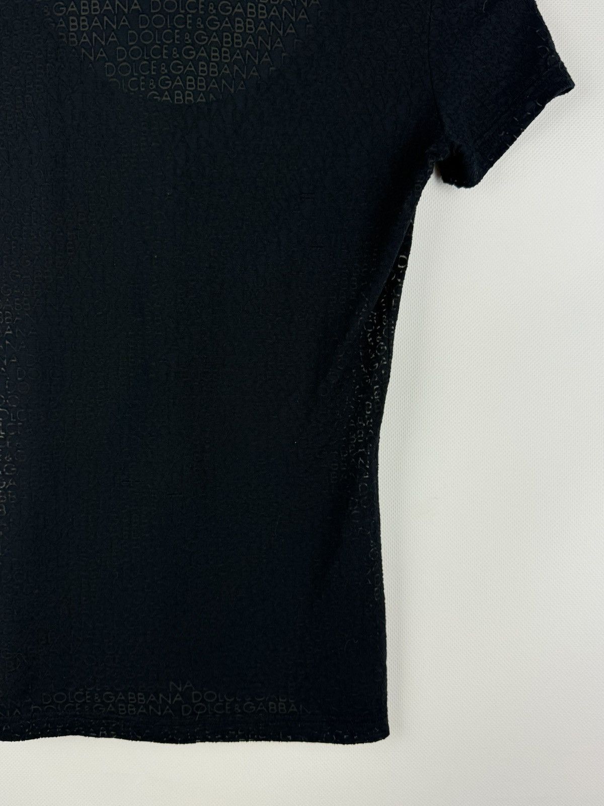 Dolce & Gabbana Dolce & Gabbana Ladies Short Sleeve Monogram T Shirt Top Size M / US 6-8 / IT 42-44 - 17 Thumbnail