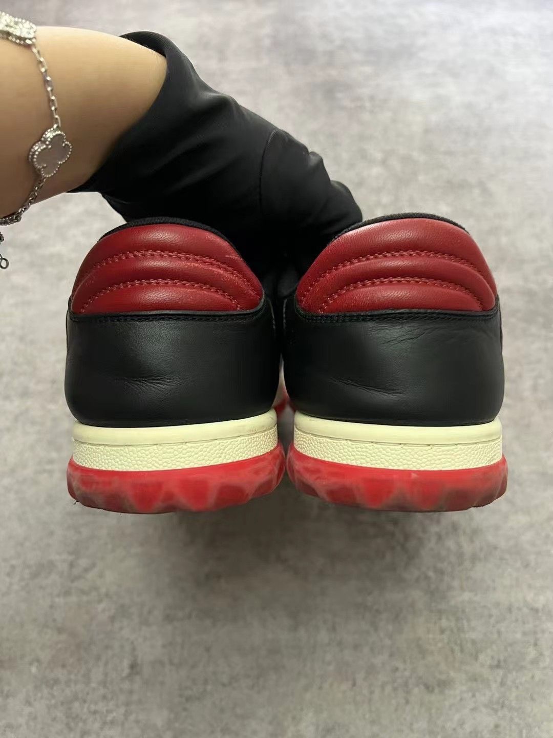 Gucci Gucci MAC80 black and red stitching side label vintage snea Size US 8.5 / EU 41-42 - 5 Thumbnail