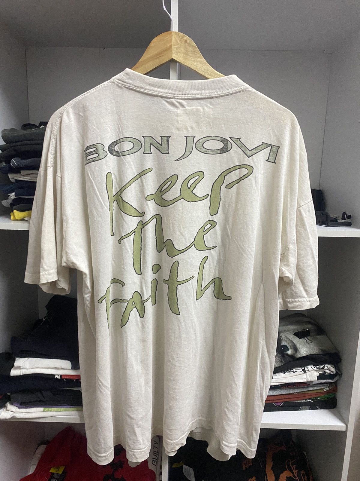 Band Tees × Bon Jovi × Vintage Vintage Bon jovi 90s Size US XL / EU 56 / 4 - 10 Thumbnail