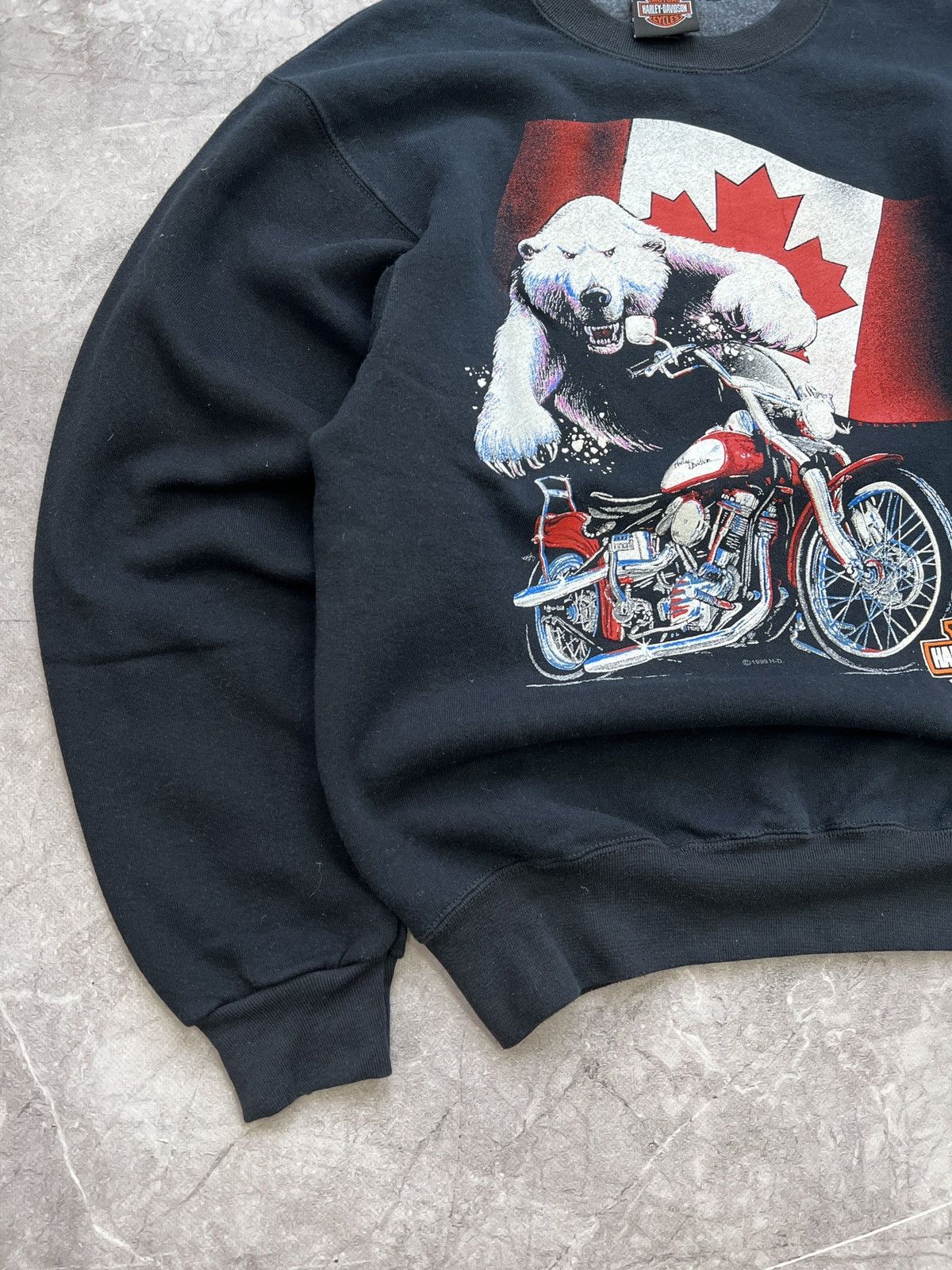 Harley Davidson VINTAGE HARLEY DAVIDSON 1999 sweatshirt 3D embleme Size US M / EU 48-50 / 2 - 2 Thumbnail