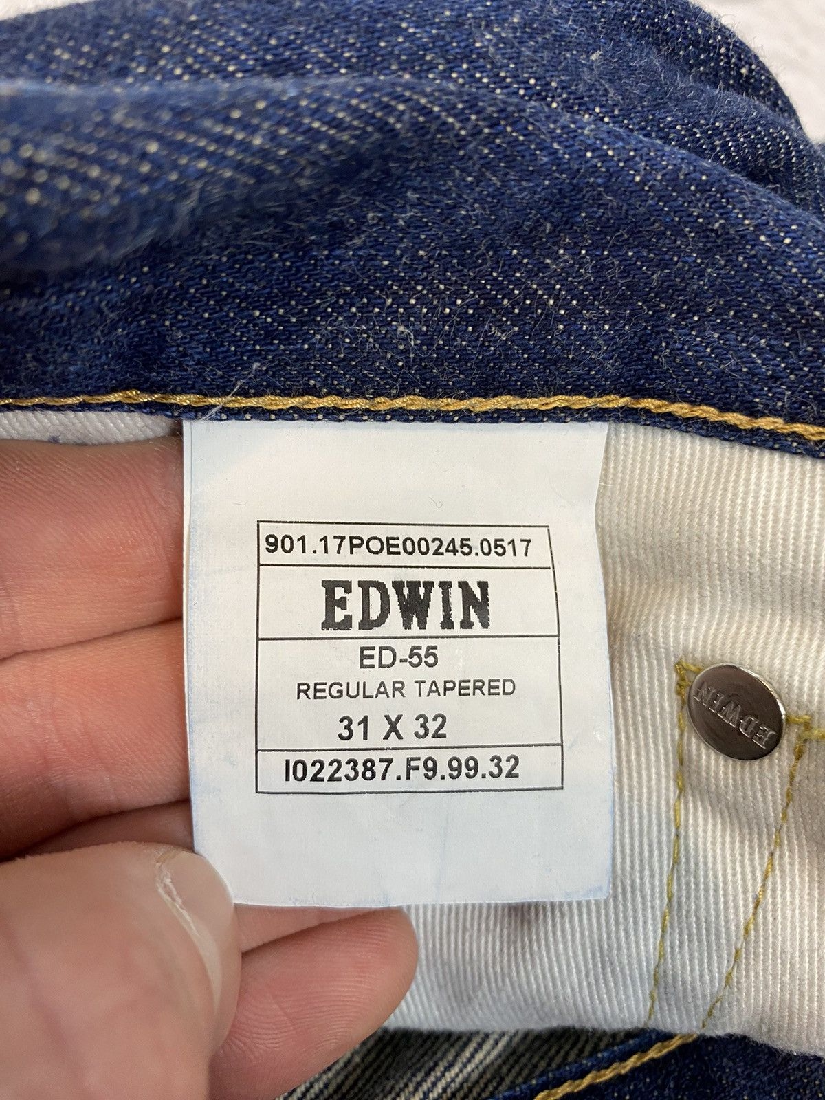 Edwin Vintage Denim Pants Selvedge Pants Japan