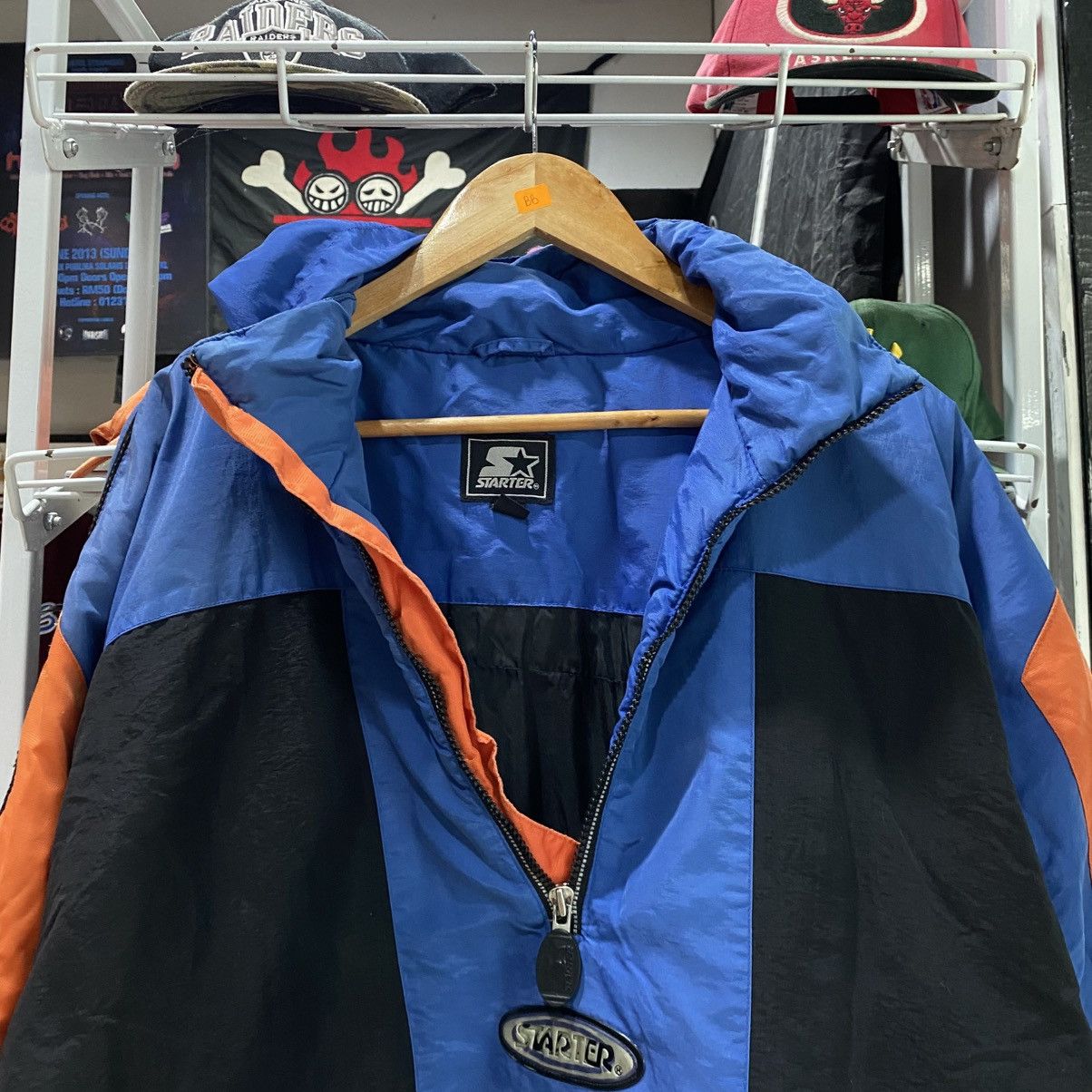 Starter × Vintage VINTAGE STARTER CENTRE LOGO ANORAK WINDBREAKER JACKET Size US XL / EU 56 / 4 - 12 Thumbnail