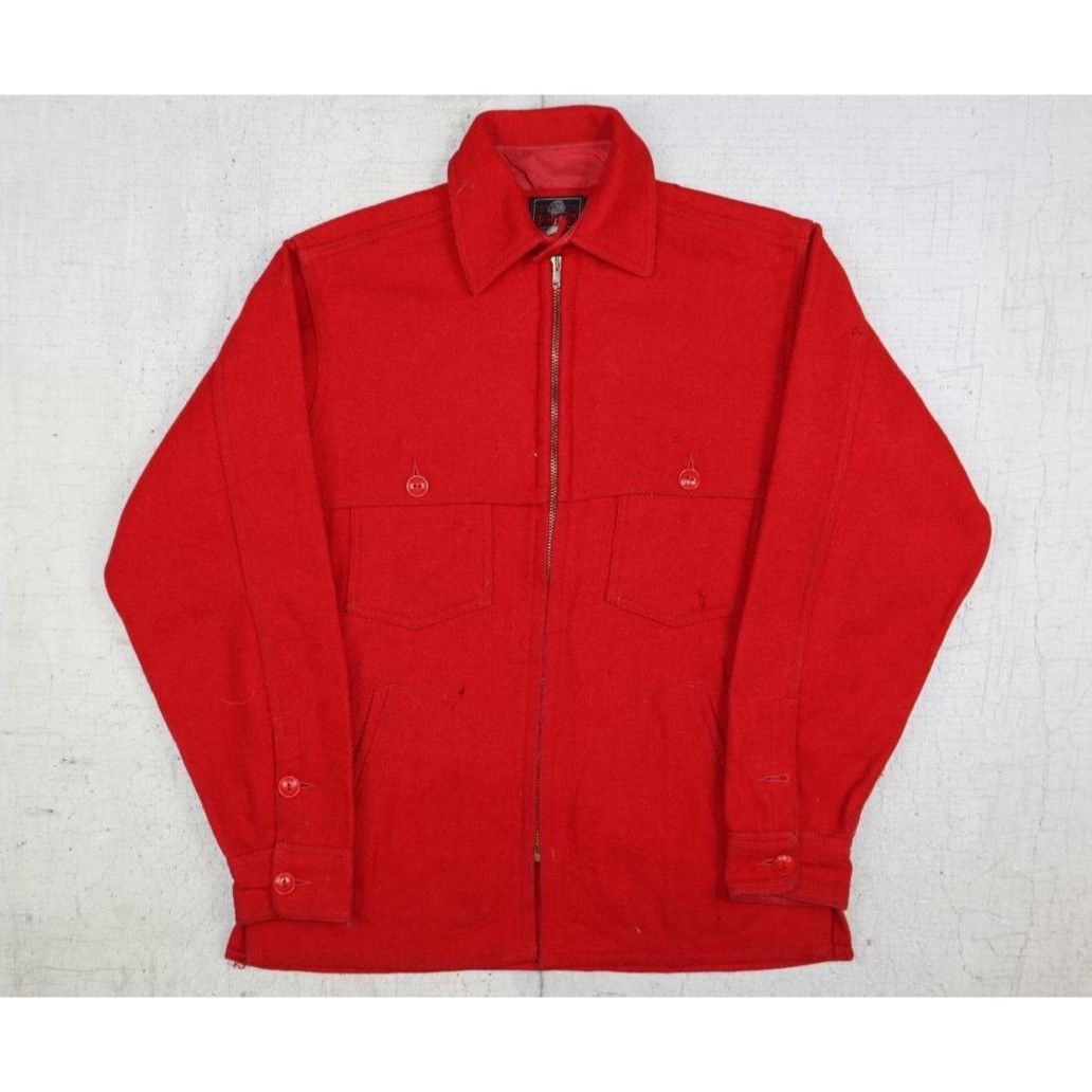 Johnson Woolen Mills Vtg Johnson Woolen Mills Men's Size 15 Red Hunting Jacket Size US M / EU 48-50 / 2 - 6 Thumbnail