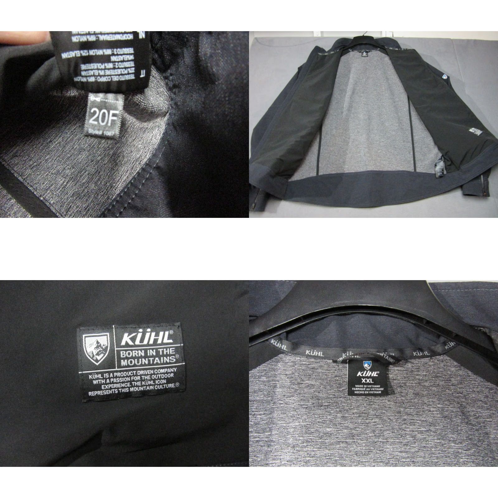 Vintage KUHL Jacket Mens 2XL Gray Klash Softshell Water Resistant Outdoor Performance Jacket Size US XXL / EU 58 / 5 - 9 Thumbnail
