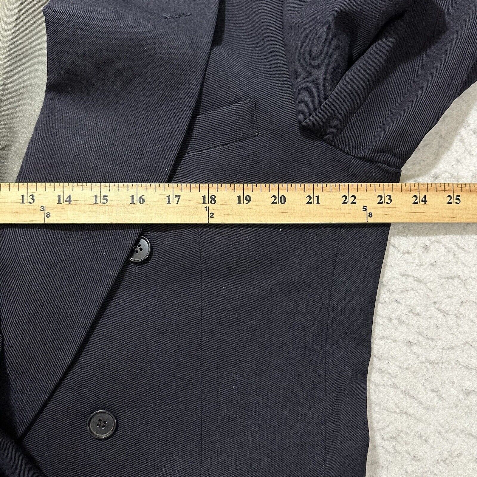Lord & Taylor Lord & Taylor 46R Double Breasted Peak Lapel Suit Jacket USA Size 46R - 12 Thumbnail