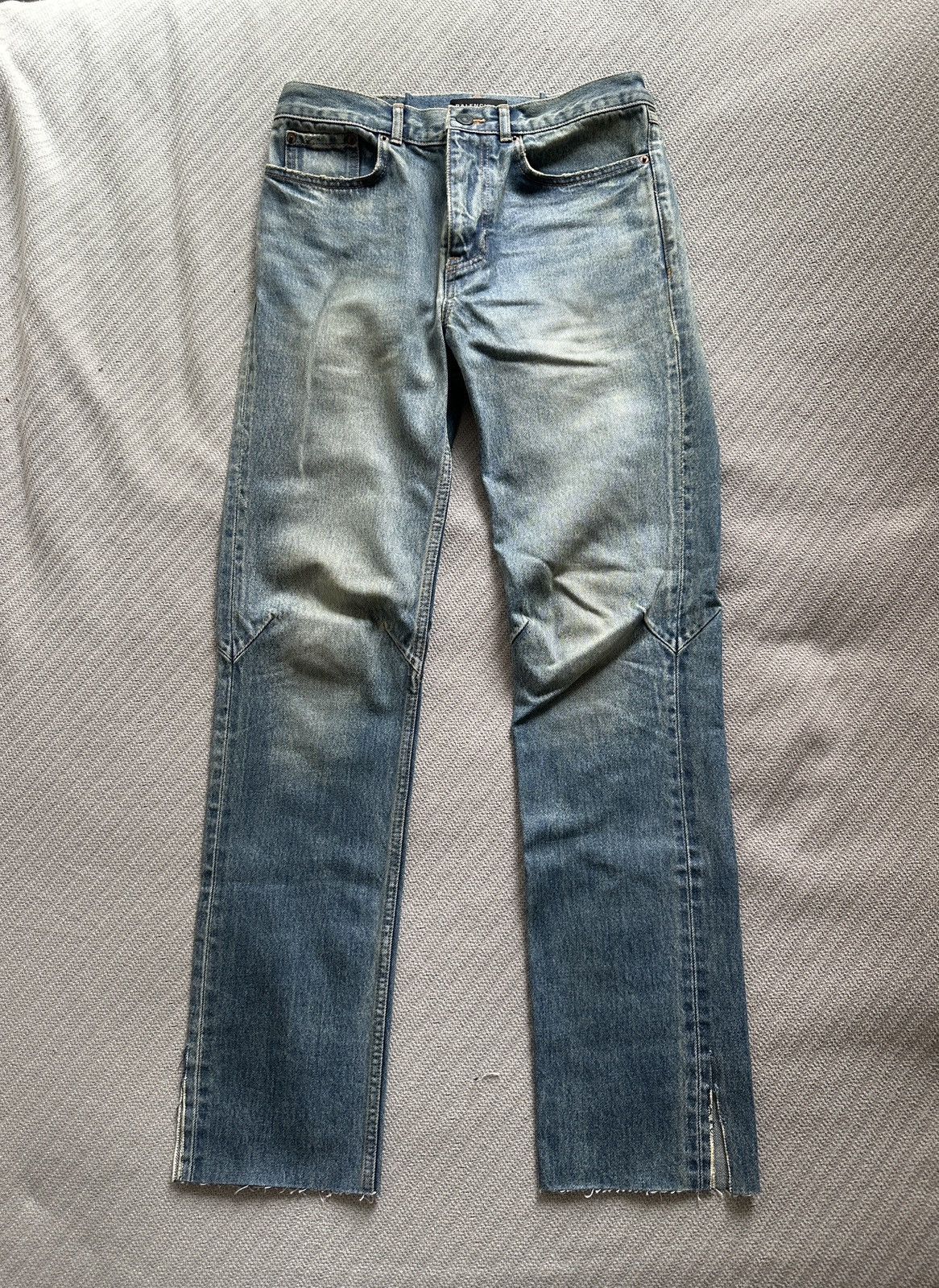 Balenciaga 360 Show Darted Coated Jeans Size US 31 - 1 Thumbnail