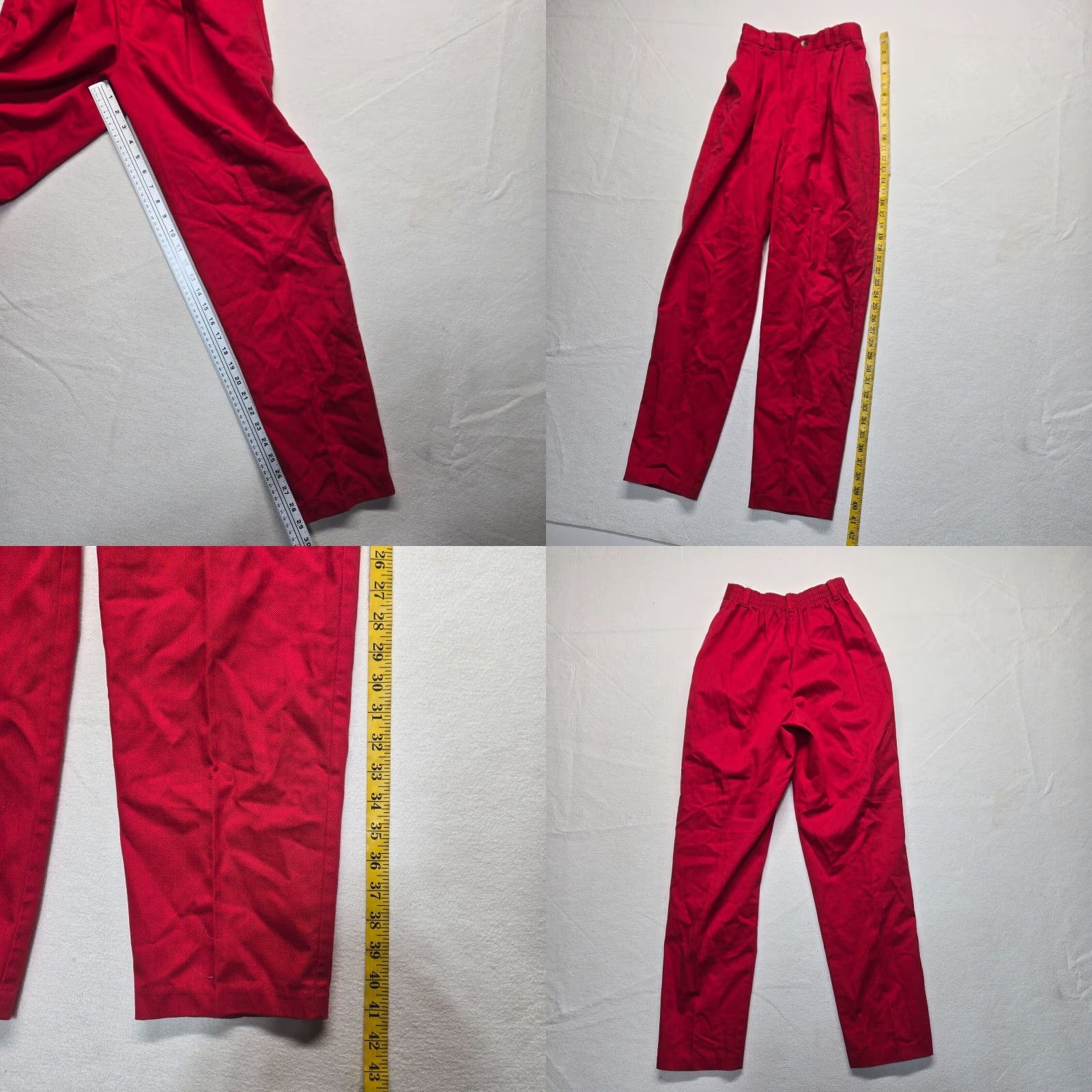 Vintage Bobbie Brooks Women's Red Lounge Pants Sweat Elastic Waist Adult Size 8 Size 30" / US 8 / IT 44 - 8 Thumbnail