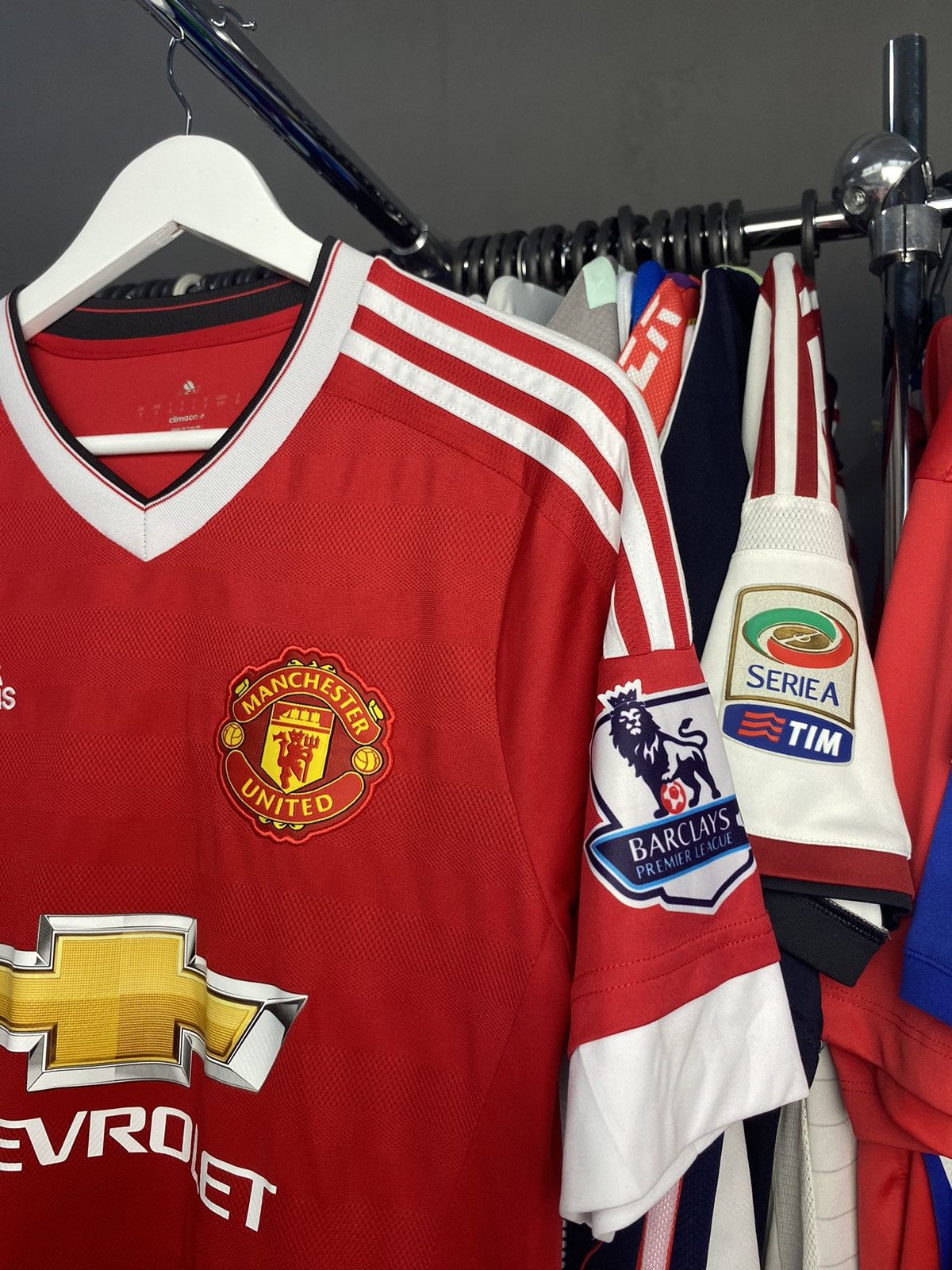 Adidas 2015/16 ADIDAS MANCHESTER UNITED SOCCER FOOTBALL JERSEY SHIR Size US S / EU 44-46 / 1 - 4 Thumbnail