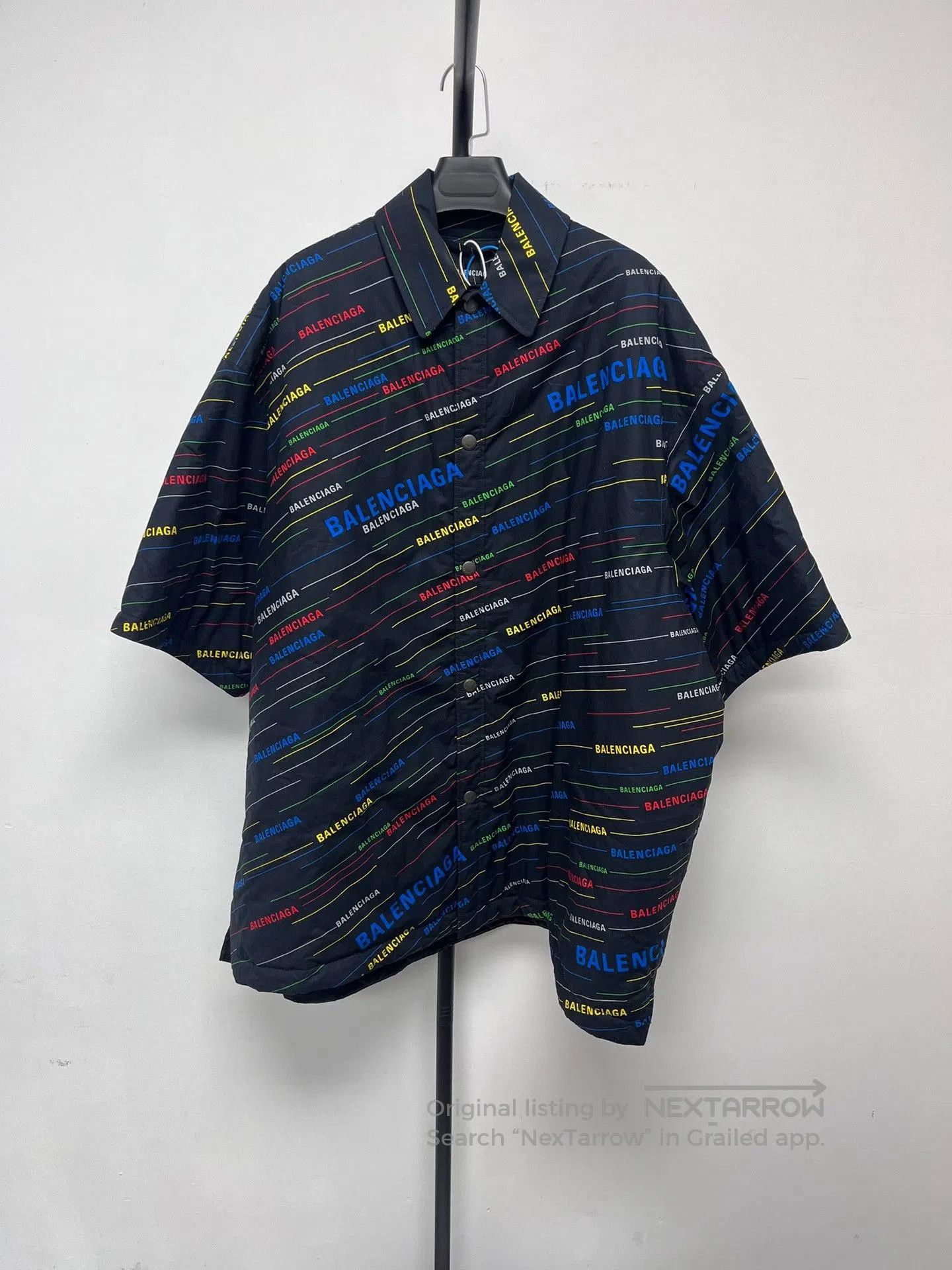 Balenciaga Balenciaga Short Sleeve Shirt with Letter Print. Size US L / EU 52-54 / 3 - 1 Thumbnail