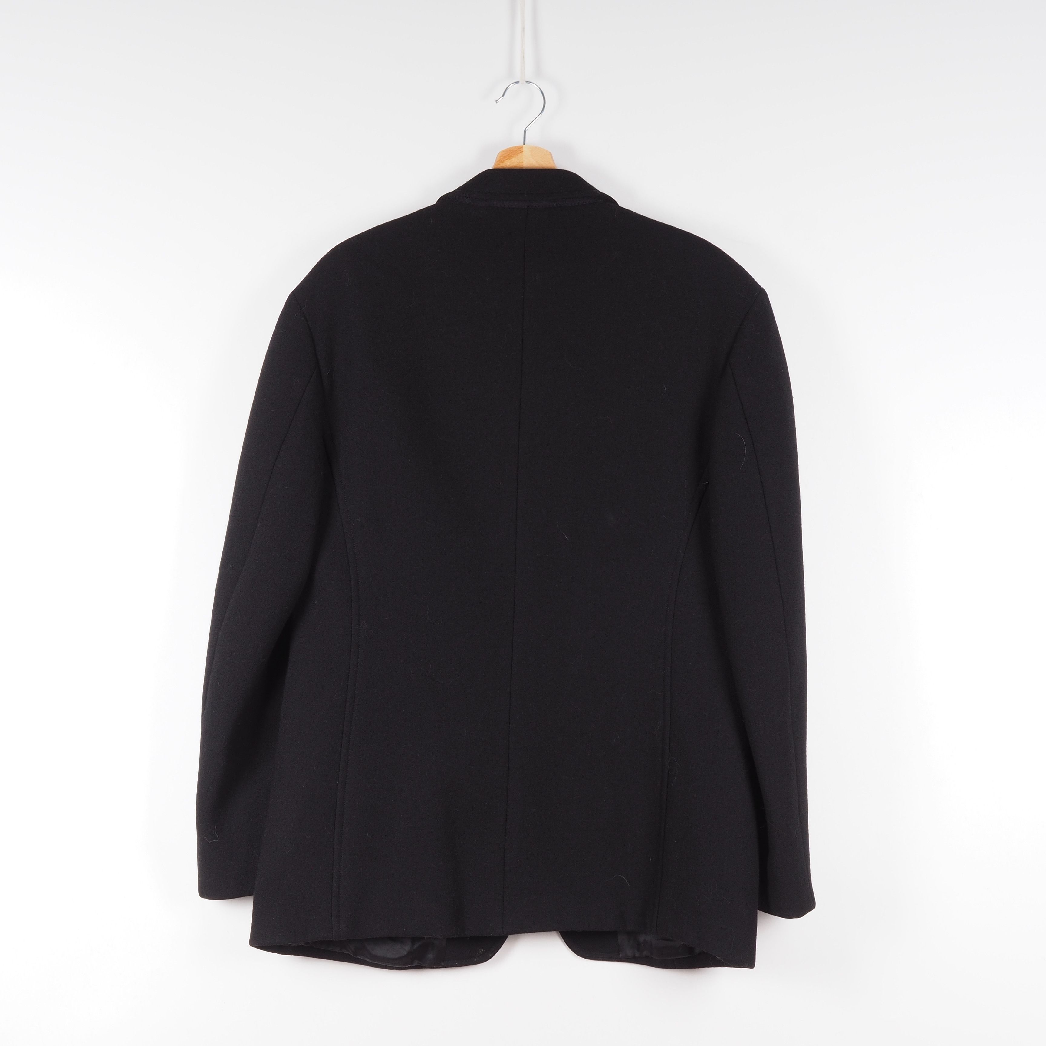 Thierry Mugler × Vintage Thierry Mugler Vintage Wool Black Sport Coat Blazer Jacket Size 40R - 4 Thumbnail