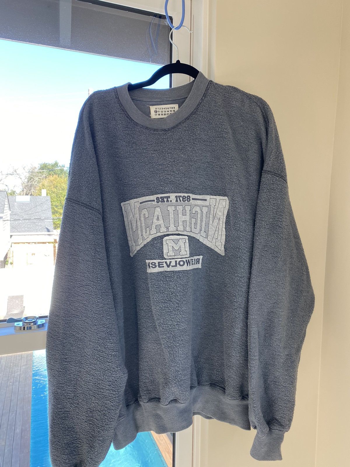 image of Maison Margiela Wolverines Crewneck in Grey, Men's (Size 2XL)