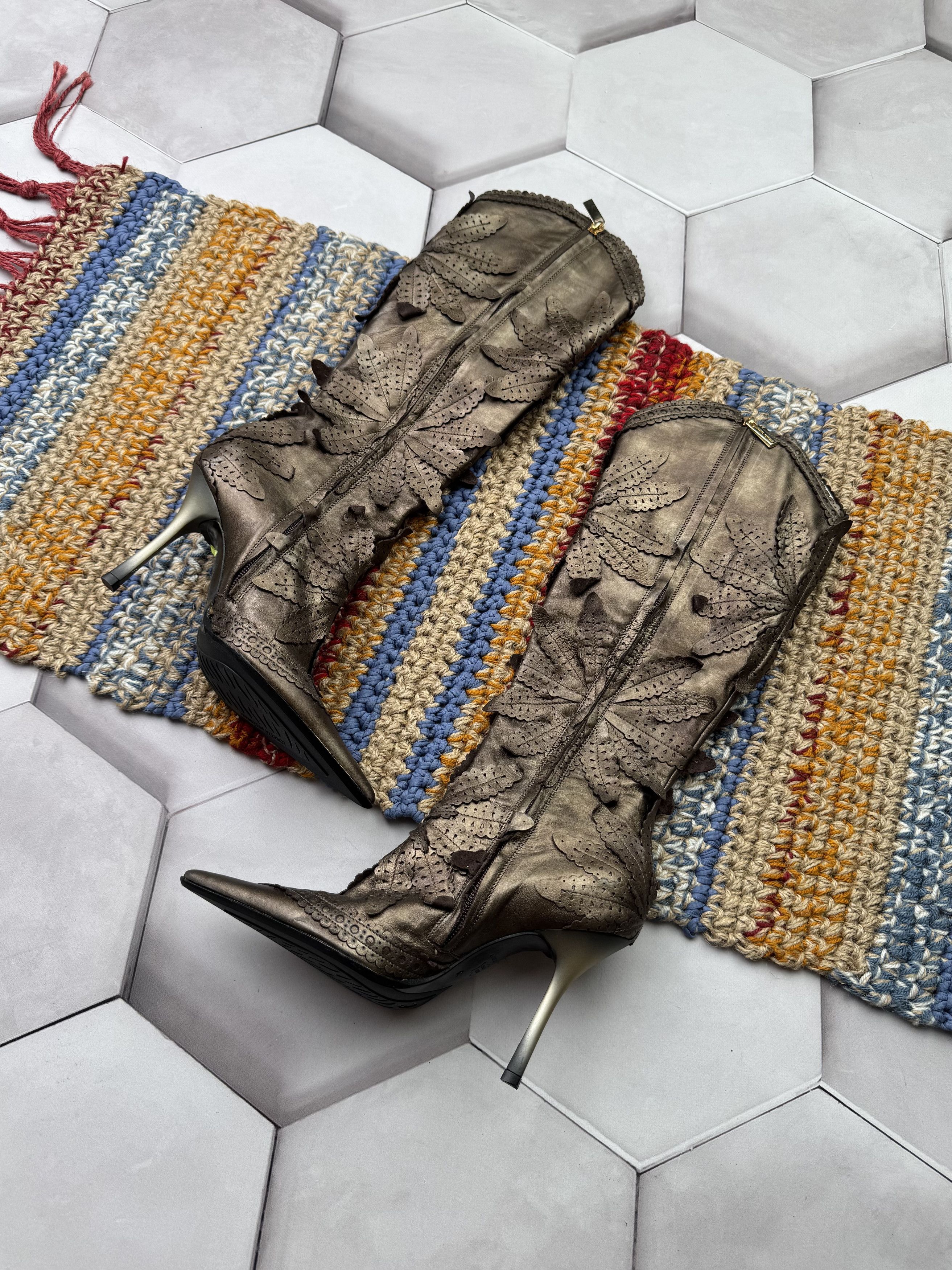 If Six Was Nine Vintage Leather Boots Size US 6 / IT 36 - 5 Thumbnail