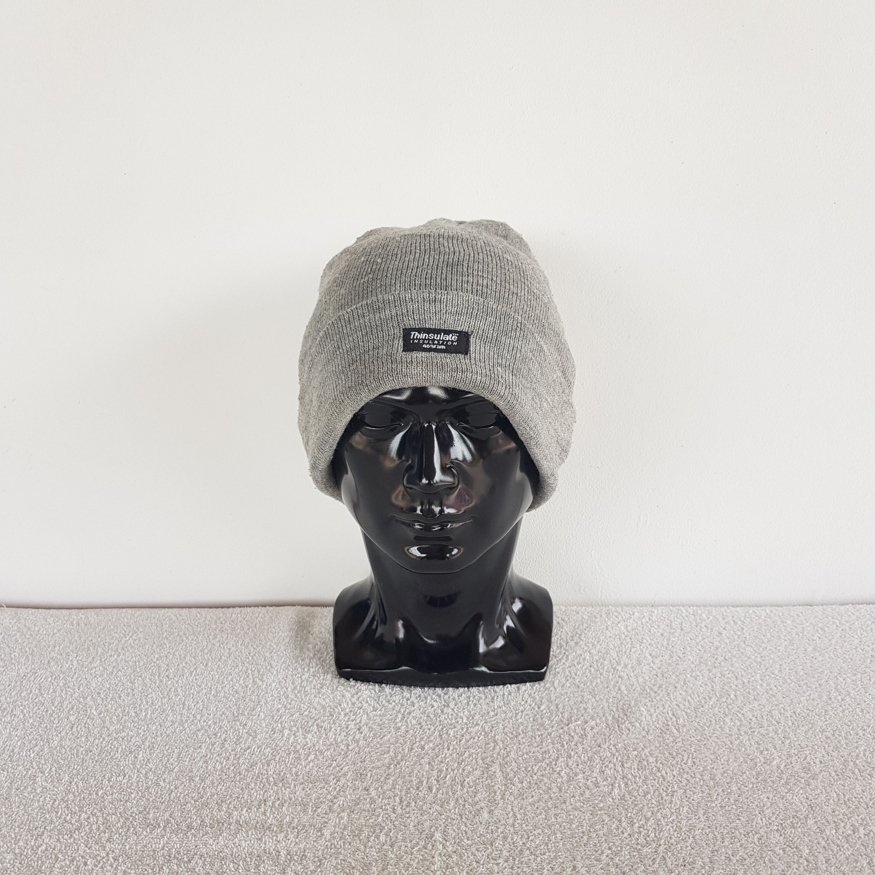 Japanese Brand Vintage Thinsulate 3M Insulation Beanie Ribbed Snow Caps Hat Size ONE SIZE - 2 Thumbnail