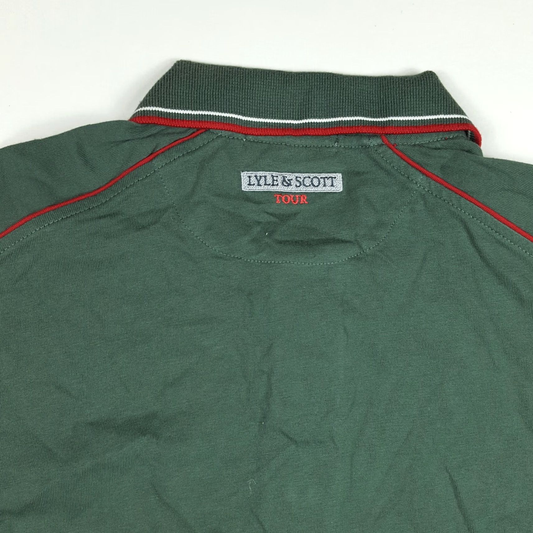 Lyle & Scott Vintage Lyle & Scott Men's Green Polo Shirt Short Sleeve Casual Golf Tennis Retro All Seasons Small Size US S / EU 44-46 / 1 - 6 Thumbnail