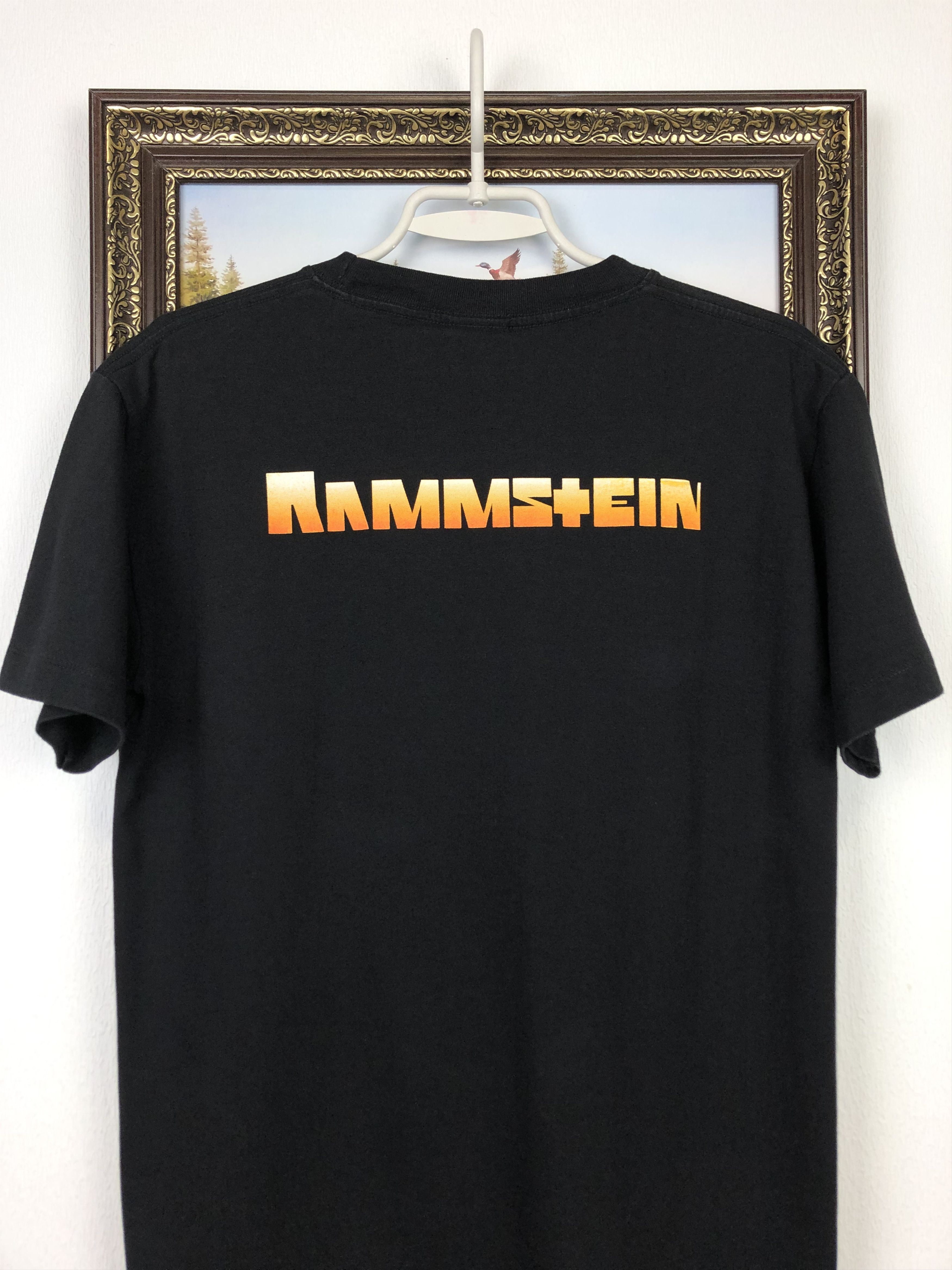 Vintage Vintage Rammstein Band Shirt Over Print Tee Big Logo Y2K Size US M / EU 48-50 / 2 - 7 Thumbnail