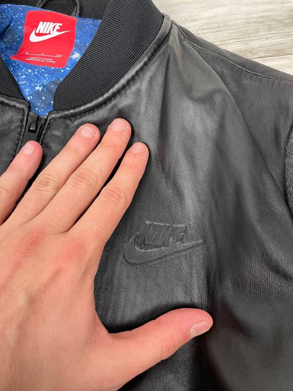 Nike Nike Chrstiano Ronaldo CR7 Leather Bomber Jacket Varsity Size US S / EU 44-46 / 1 - 7 Thumbnail