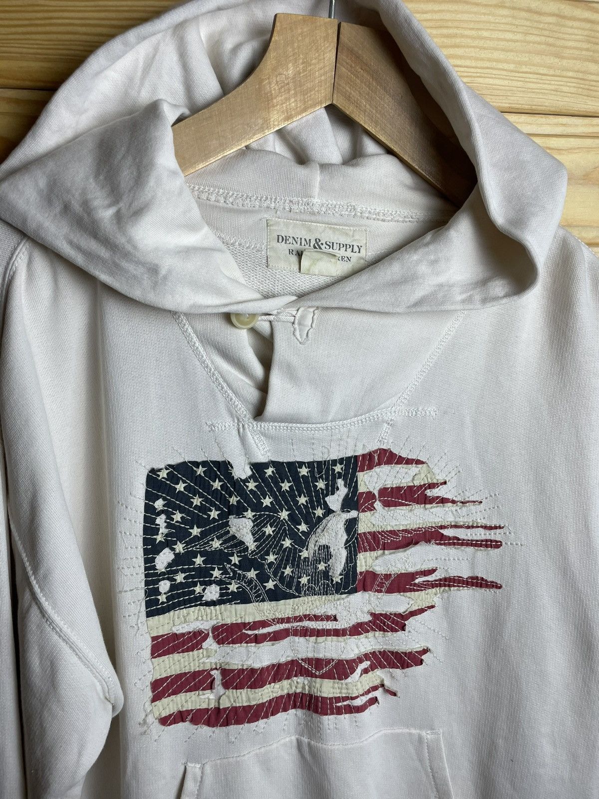 Denim & Supply Ralph Lauren × Polo Ralph Lauren × Vintage Denim Supply Ralph Lauren Hoodie Mens USA Y2K 90s Size US M / EU 48-50 / 2 - 2 Thumbnail