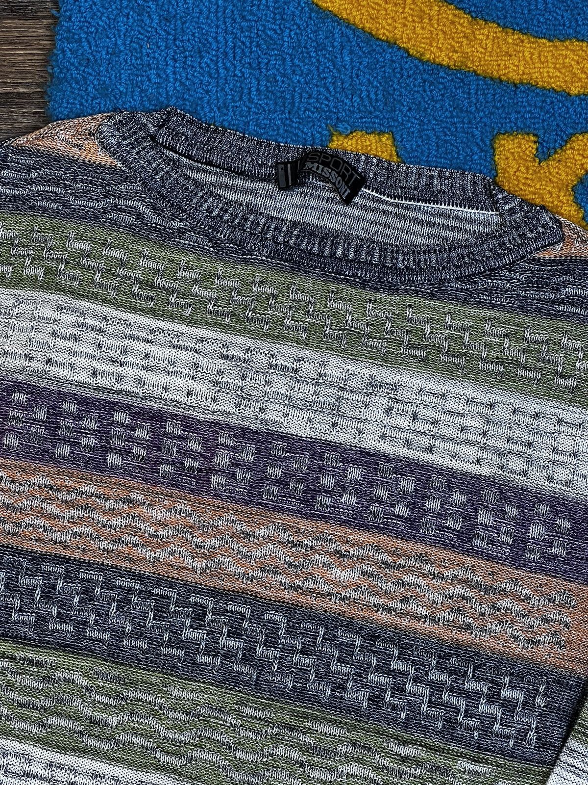 Missoni Missoni Sport Viscose Cotton Multicolour Knit Sweater Size US M / EU 48-50 / 2 - 4 Thumbnail
