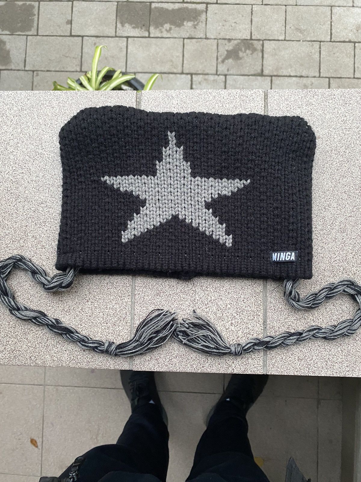 Anime × Japanese Brand × Vintage MINGA STAR KNITTED BEANIE HAT Y2k Sk8 Grunge Size ONE SIZE - 3 Thumbnail