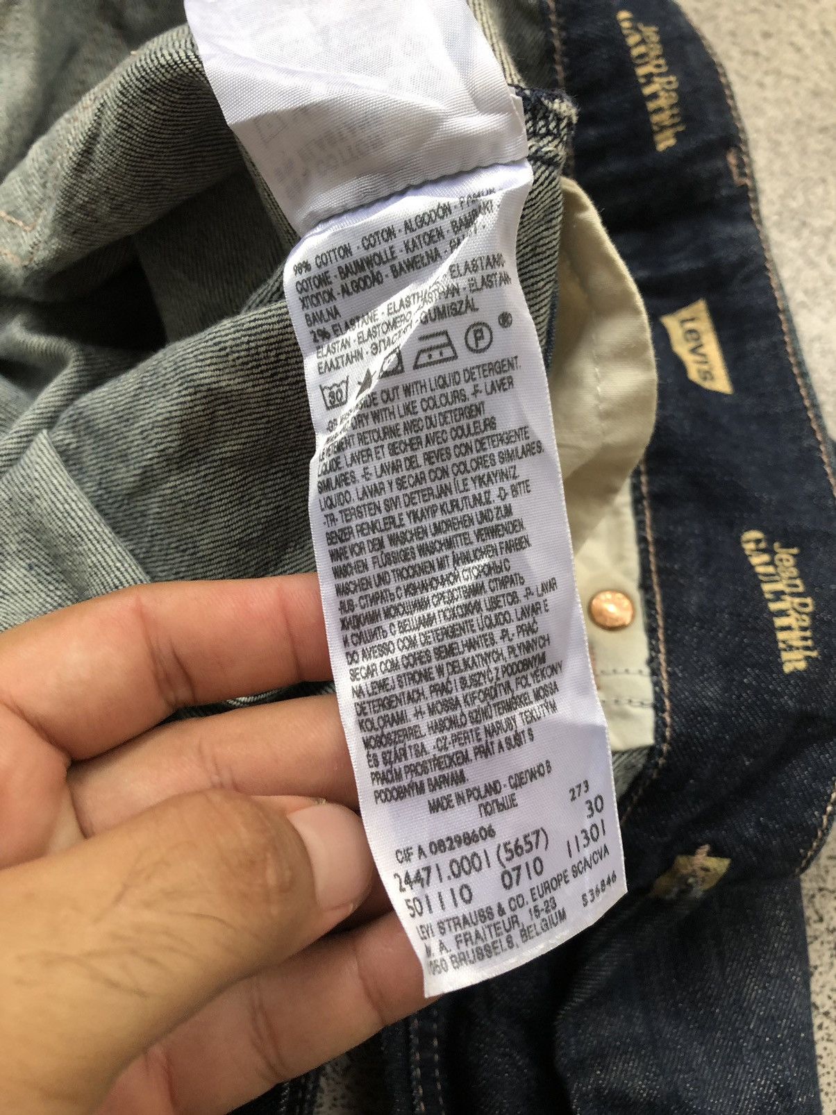 Jean Paul Gaultier ❌DELETE SOON❌Jean Paul Gaultier x Lev’is Denim Jeans Size US 30 / EU 46 - 21 Thumbnail