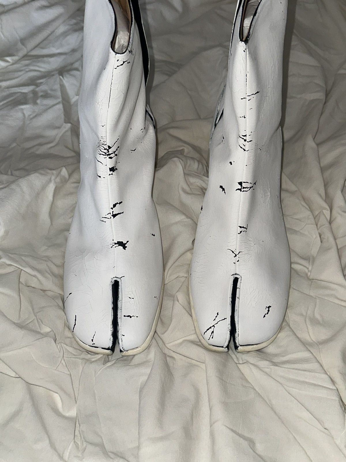 Maison Margiela FINAL DROP SSENSE EXCLUSIVE Painted Tabi Boots Size US 13 / EU 46 - 3 Thumbnail