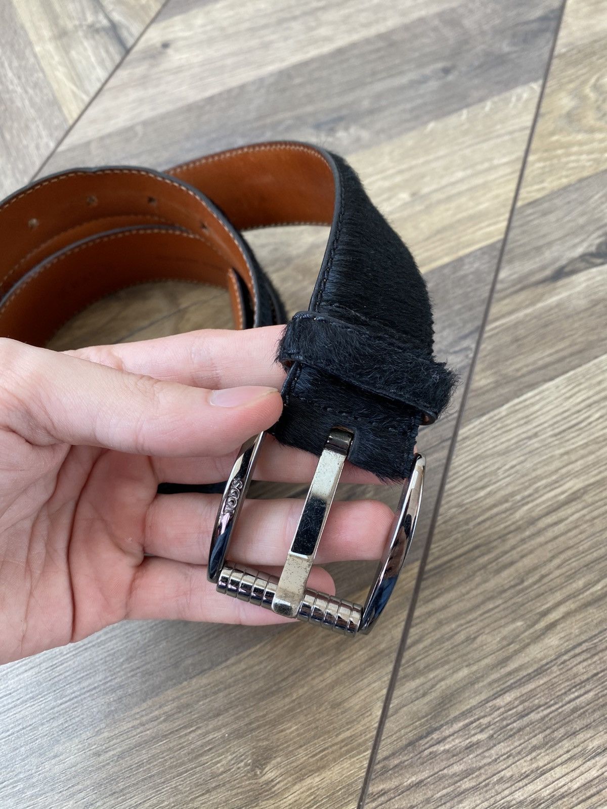Tod's Vintage Tod’s Pony Hair Leather Belt Size ONE SIZE - 5 Thumbnail