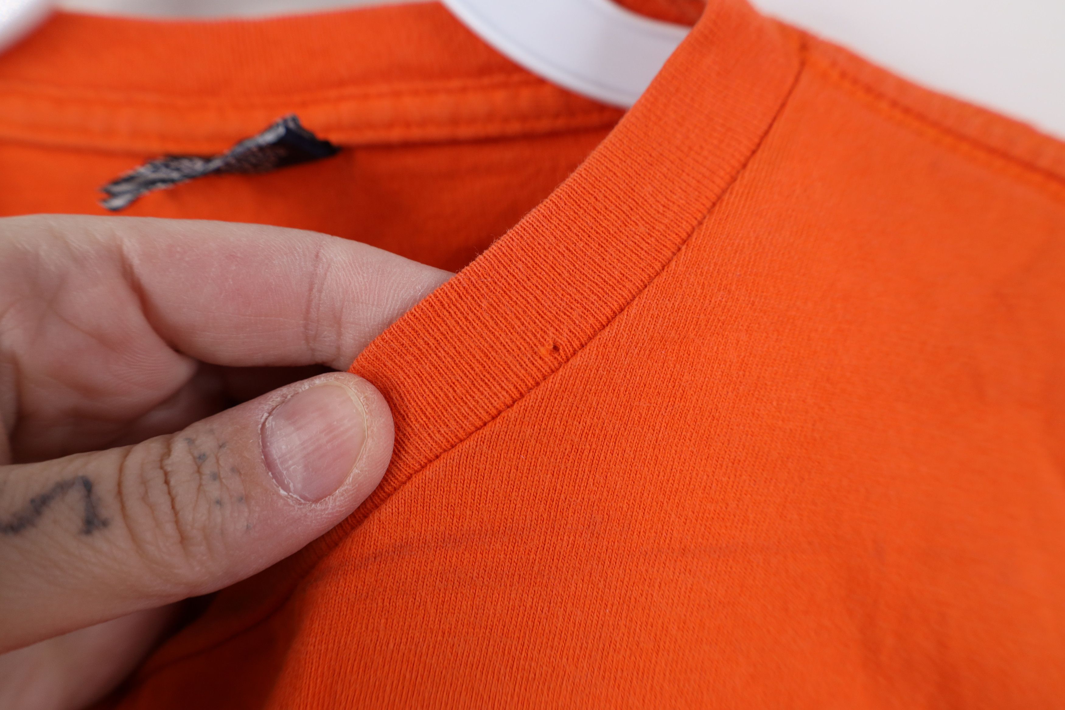 Ralph Lauren Vintage 90s Ralph Lauren Spell P Logo T-Shirt Orange Cotton Size US S / EU 44-46 / 1 - 5 Thumbnail