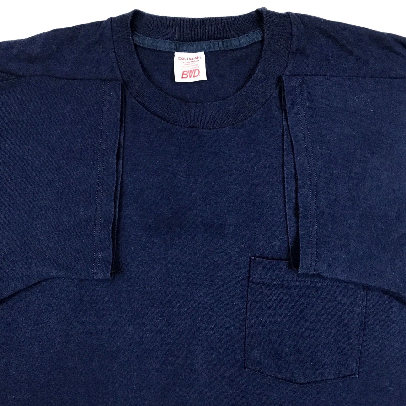 Vintage VINTAGE B.V.D T-Shirt 3XL Navy Blue Crew Neck Short Sleeve Men 90s 80s Beach Surf Rock Size US XXL / EU 58 / 5 - 7 Thumbnail