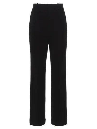 Saint Laurent Paris o1s1wg111124 Pantlon Rayure Brouillee Fluid in Noir Size 26" / US 2 / IT 38 - 1 Thumbnail
