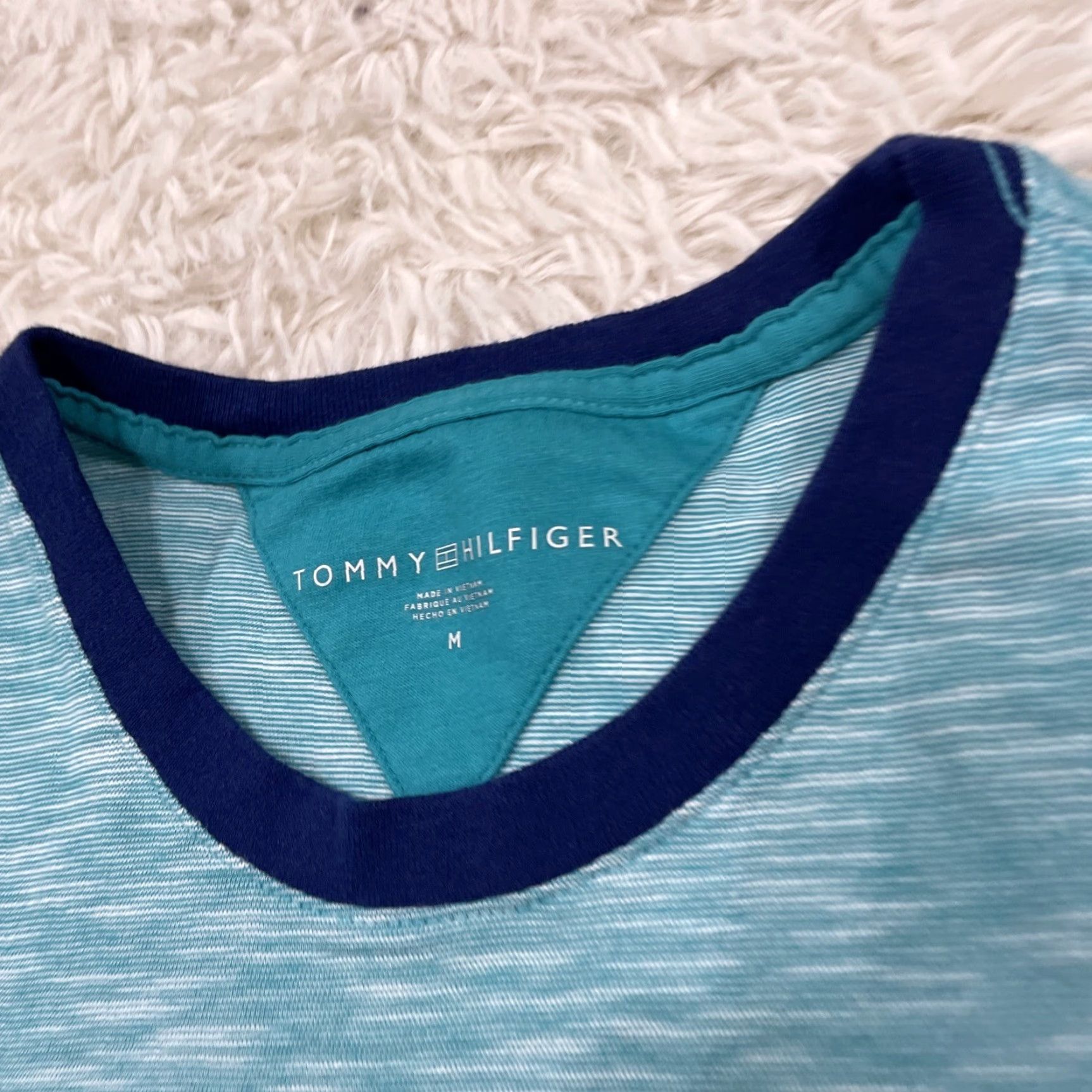 Tommy Hilfiger TOMMY HILFIGER Parrot Shirt Men M Bird Logo Mint Aqua Teal Jersey Tee Tshirt Crew Neck Short Sleeve Logo Embroidered Classic Fit Size US M / EU 48-50 / 2 - 5 Thumbnail