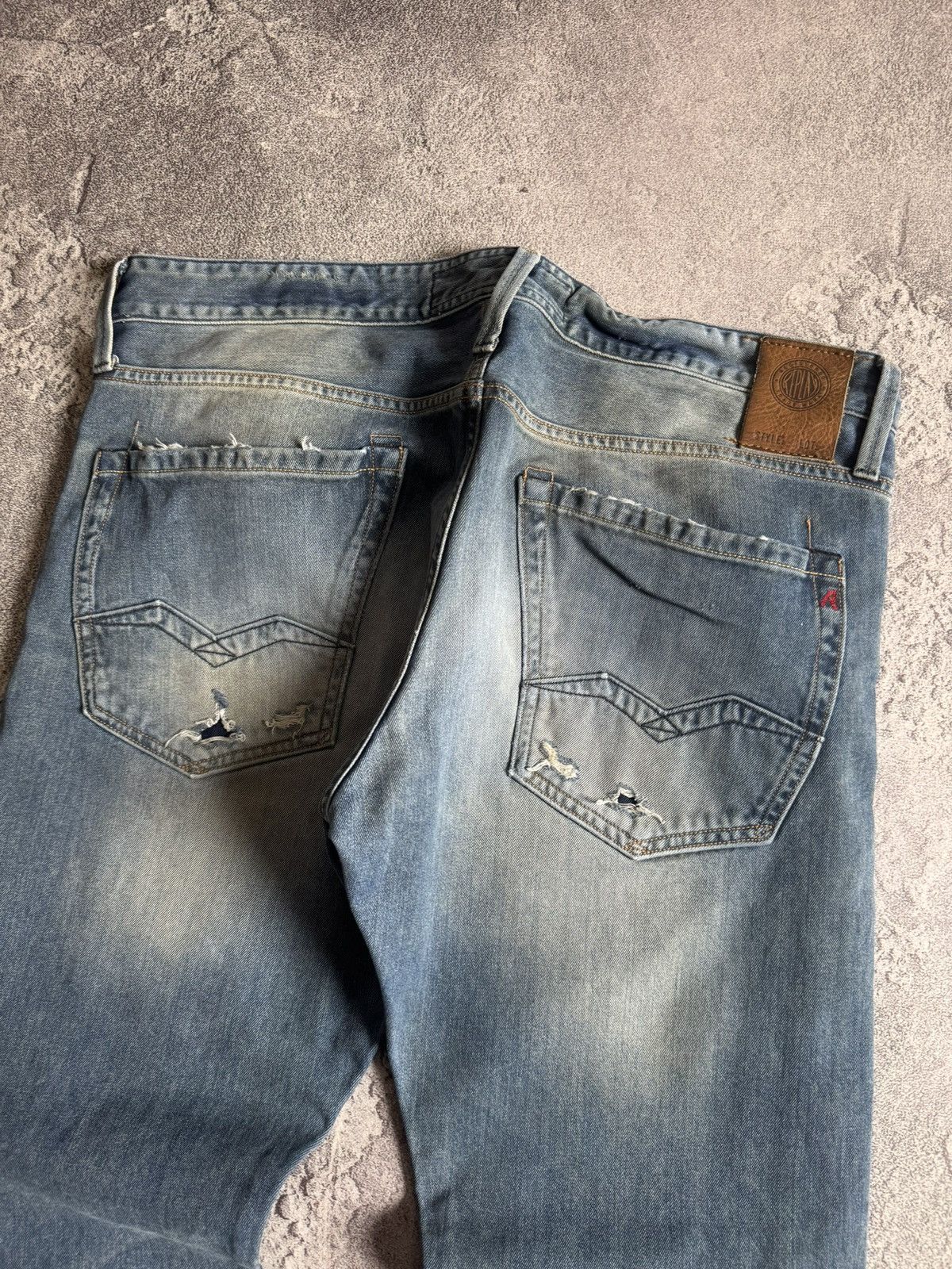 Replay Replay 36/34 Waitom distressed jeans pants trousers 👖 Y2K Size US 36 / EU 52 - 9 Thumbnail