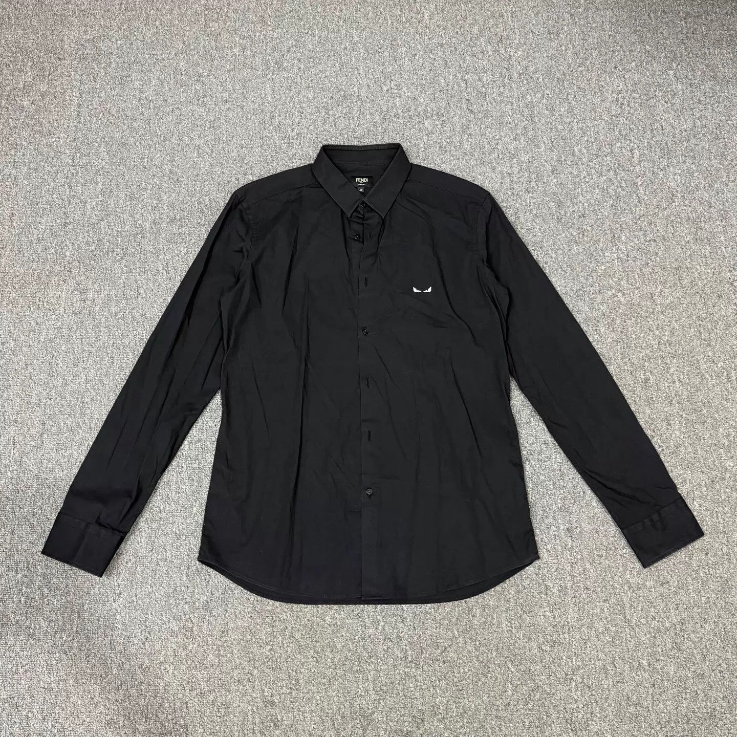 Fendi Fendi Little Devil Black Longsleeve Shirt 40 95 New Size US M / EU 48-50 / 2 - 1 Thumbnail