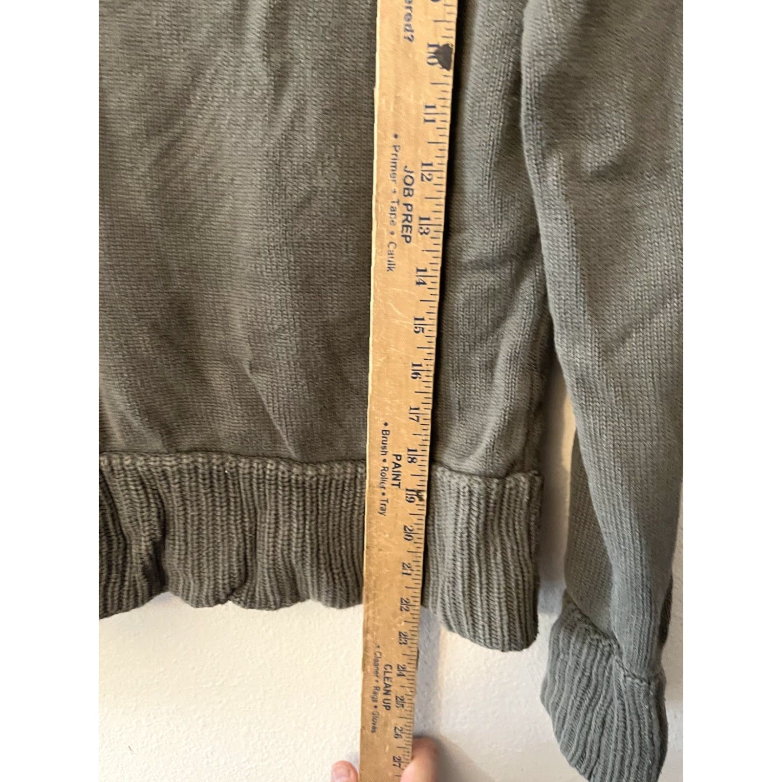 H&M H&M Logg Women's Full Zip Sweater Size M Green Tunic Long Sleeve Cardigan Style Size M / US 6-8 / IT 42-44 - 4 Thumbnail