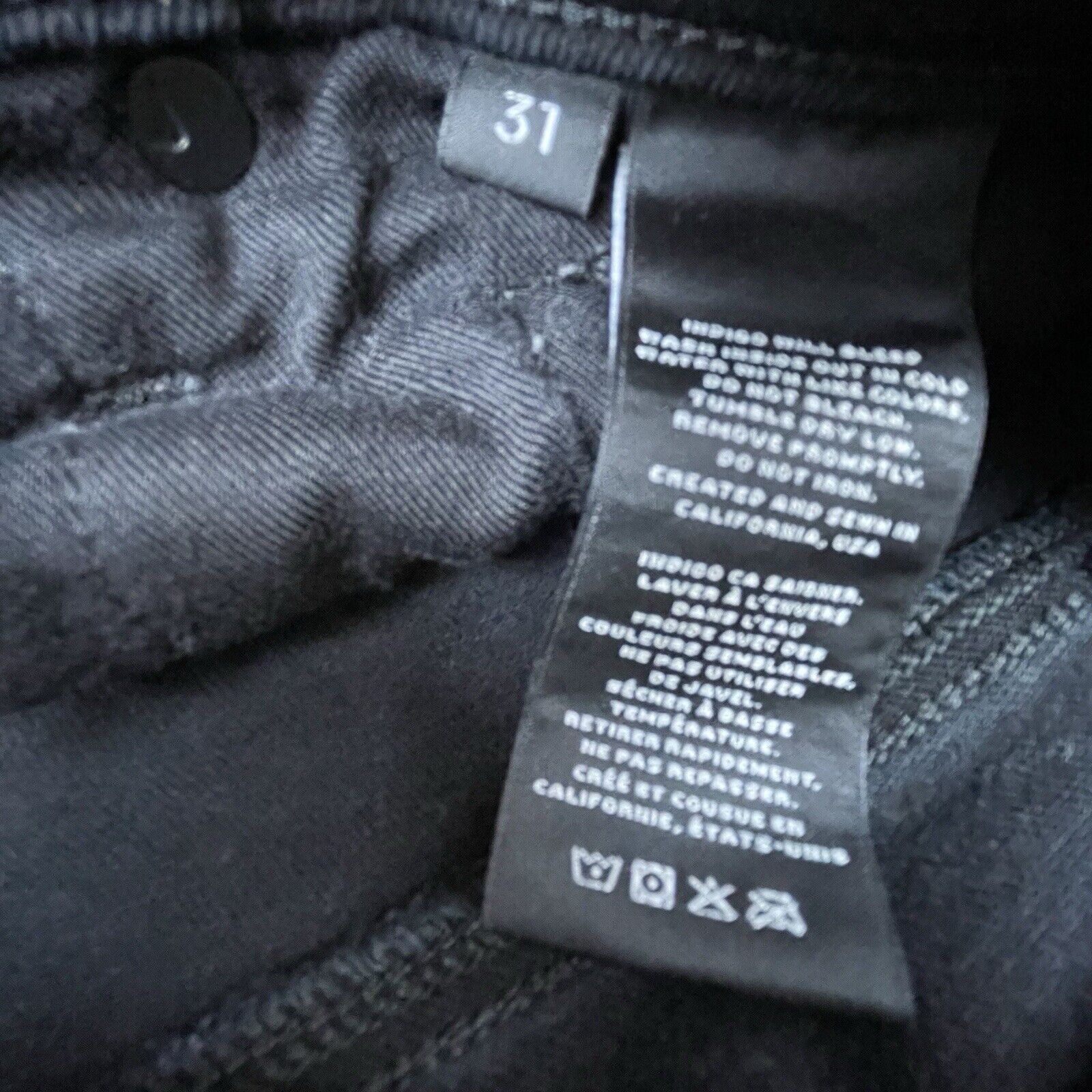 J Brand J Brand Jeans Womens 31 Black Tyler Clancy Straight Cropped Size 31" - 9 Thumbnail